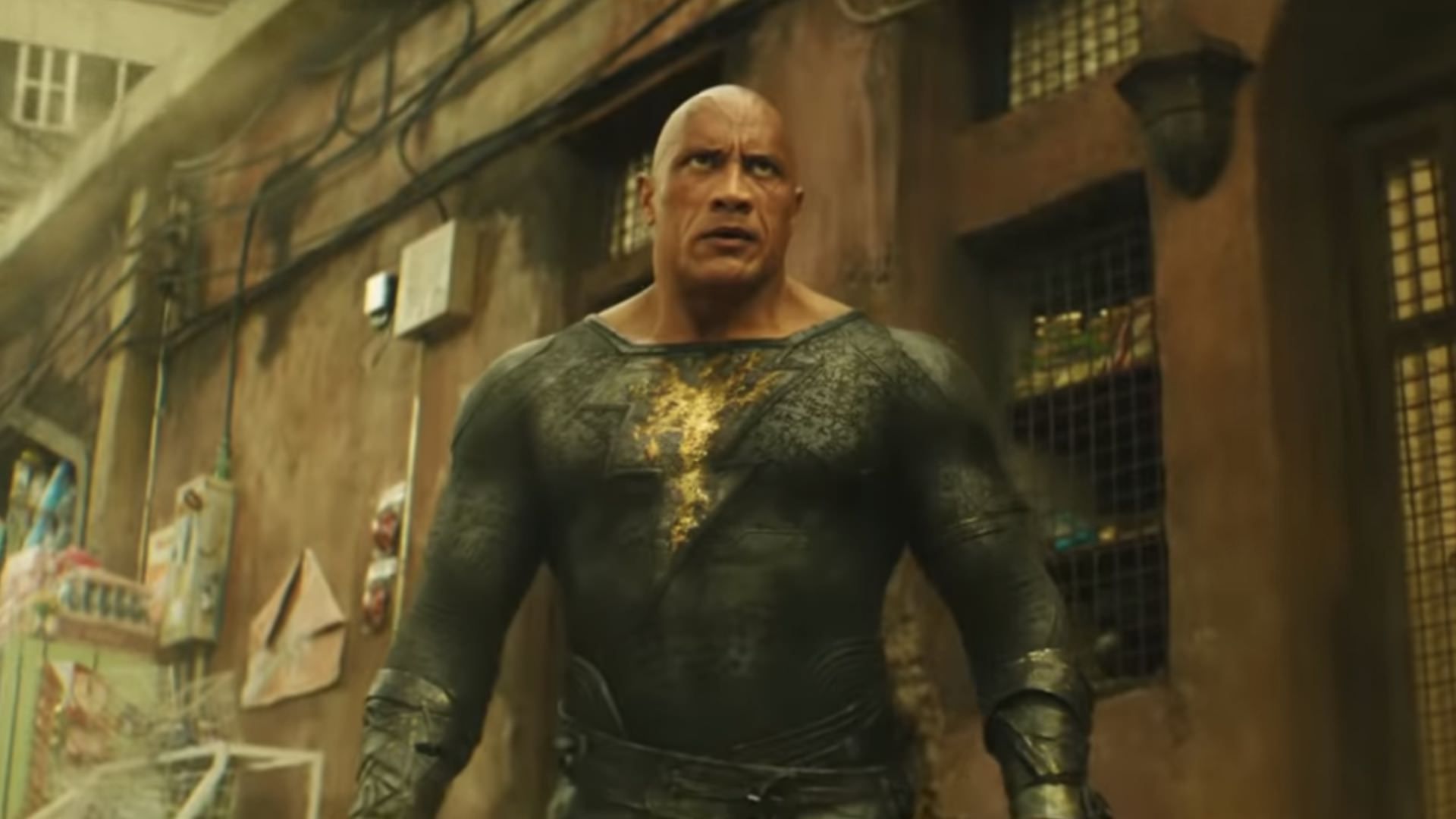 دواین جانسون در نقش بلک ادم در فیلم Black Adam