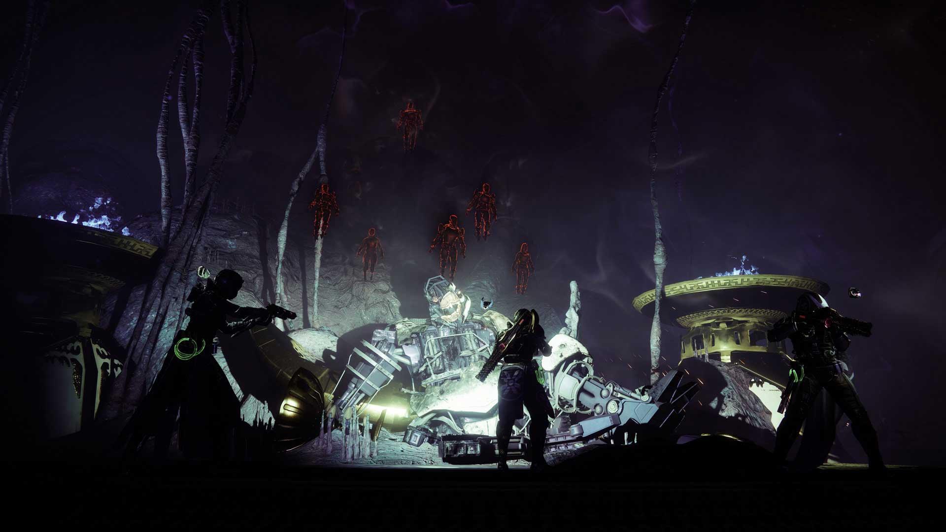 گاردین ها در یک اسکرین‌شات رسمی از فصل ۱۷ بازی Destiny 2 بانجی با نام Season of the Haunted