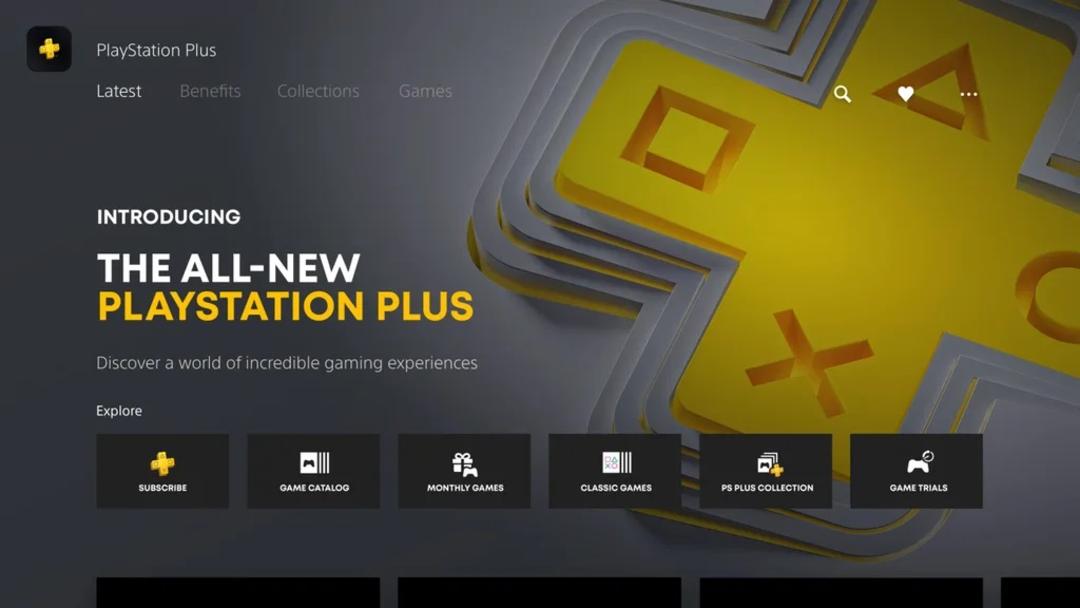 صفحه لانچ سرویس PlayStation Plus