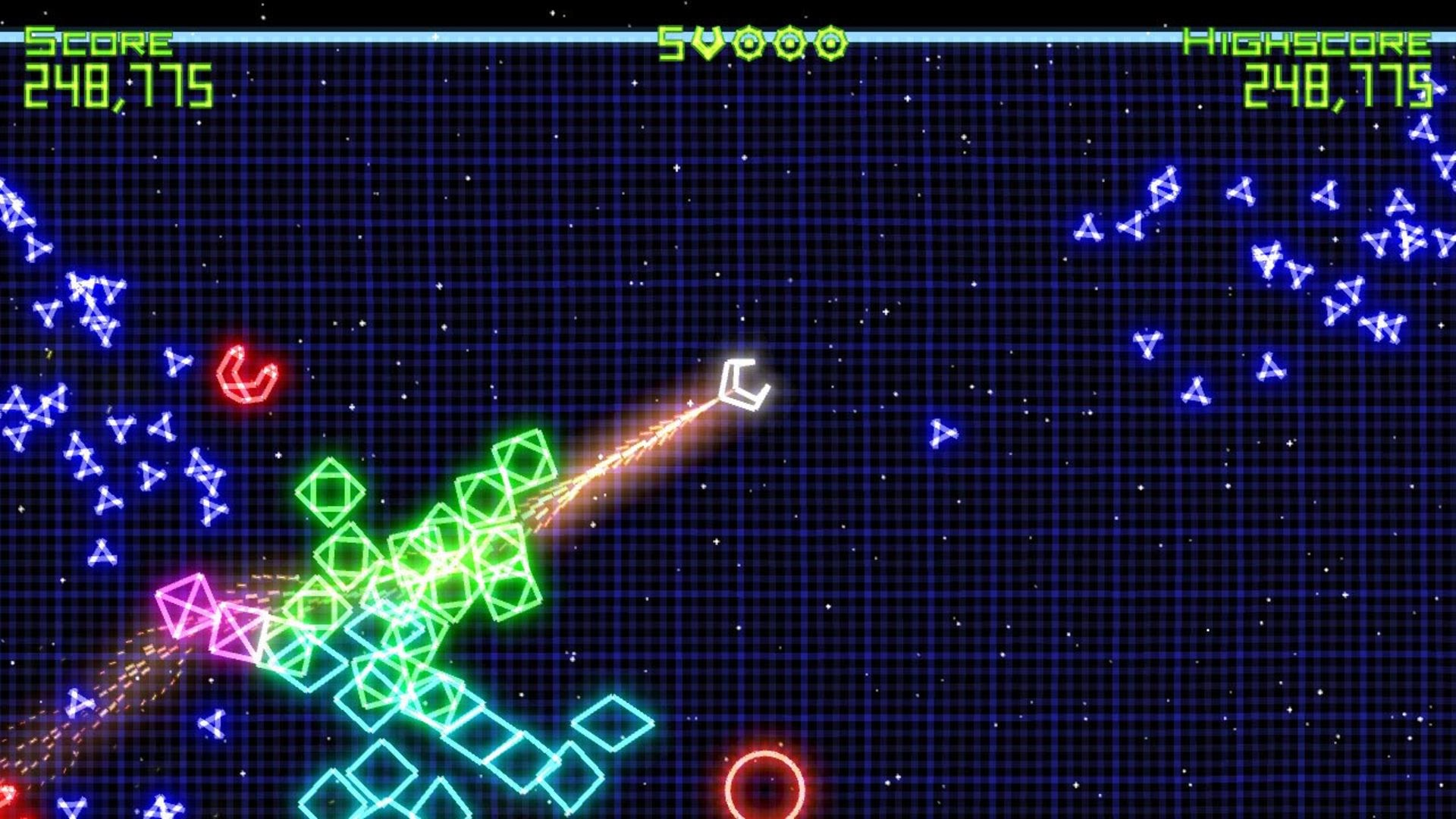 جهان نئونی بازی Geometry Wars: Retro Evolved