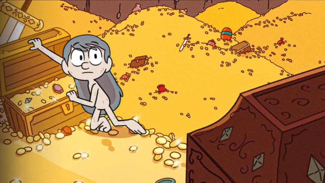 هیلدا در گنجینه ترول ها در انیمیشن Hilda and the Mountain King