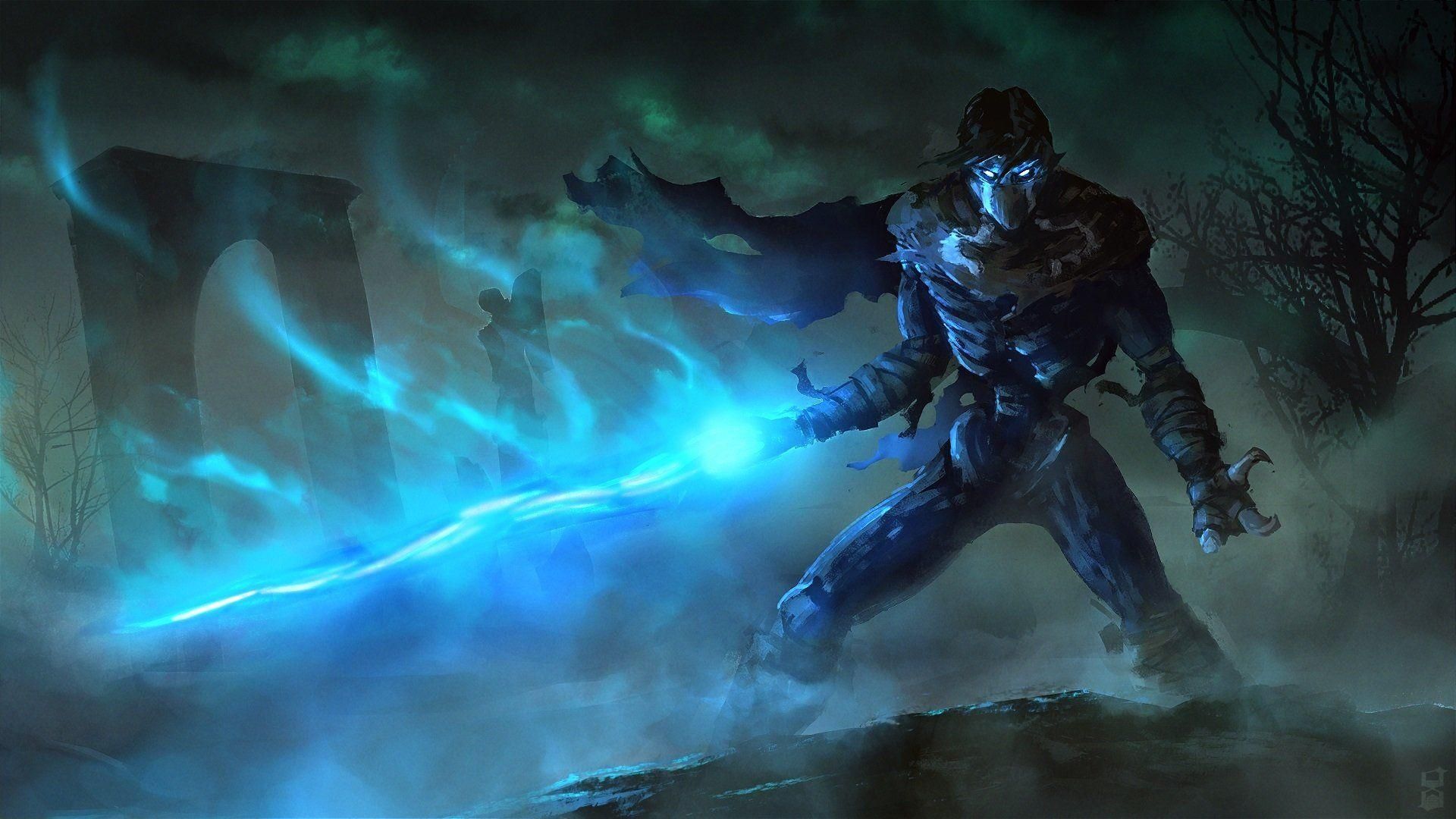 شخصیت بازی Legacy of Kain با شمشیر جادویی