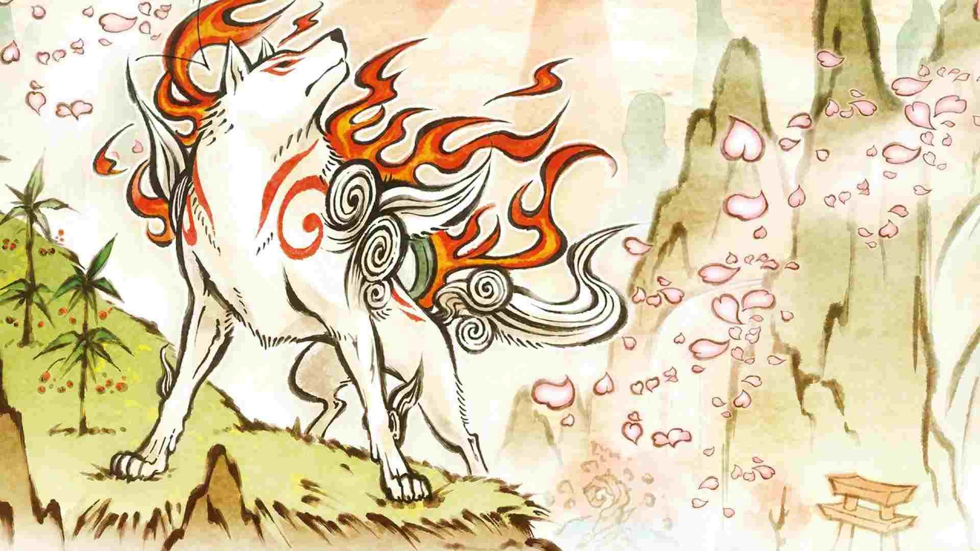 گرگ سفید Amaterasu شخصیت اصلی بازی Ōkami