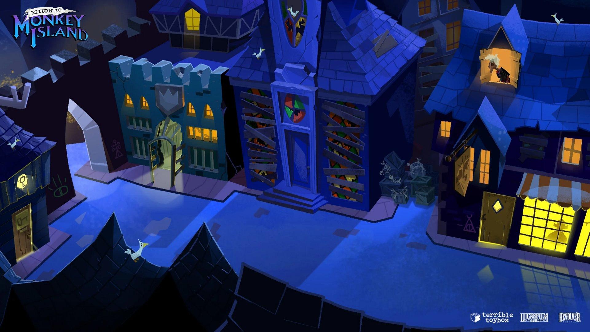 محیط‌های فانتزی بازی Return to Monkey Island
