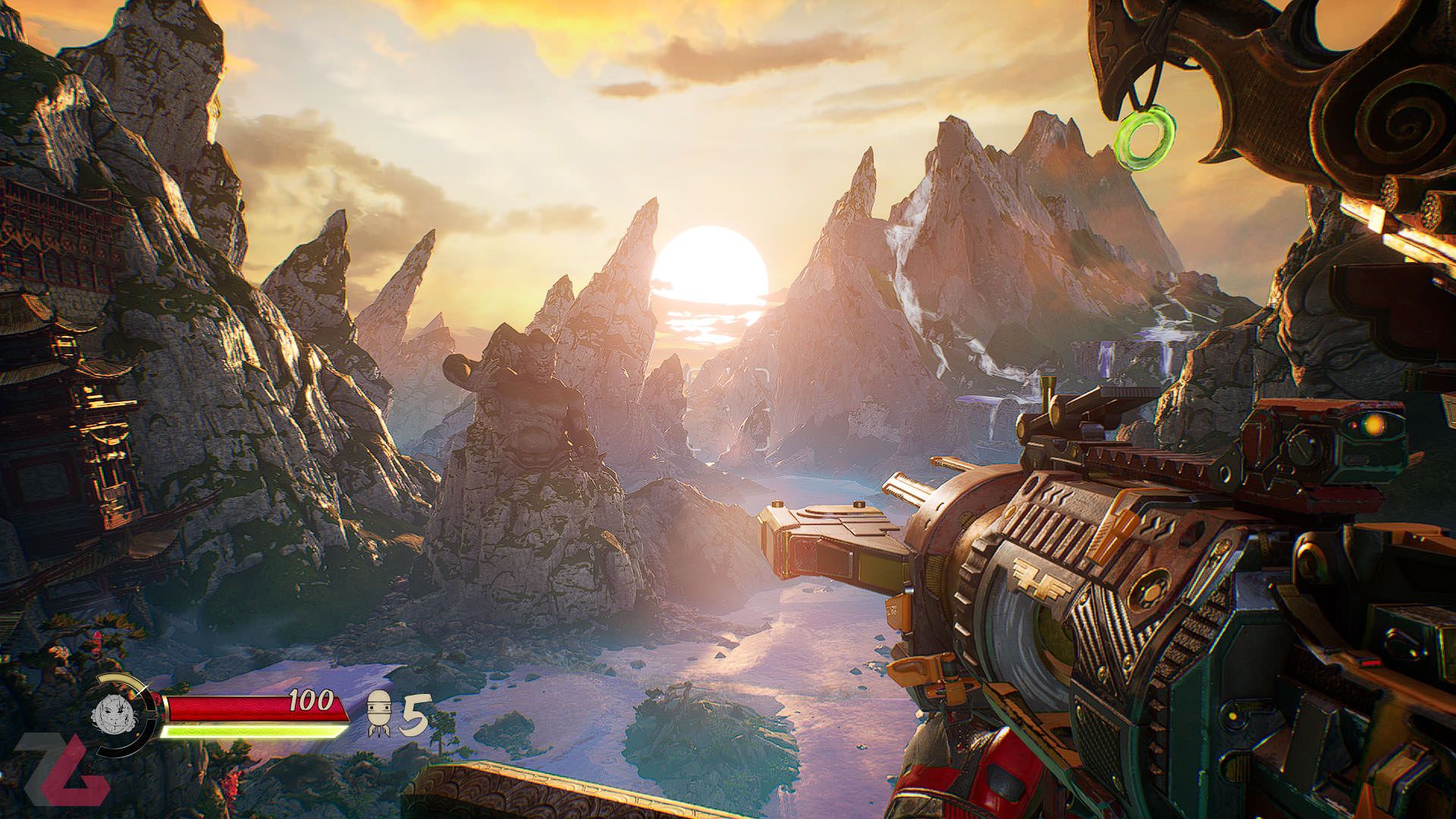 محیط کوهستانی در بازی بازی Shadow Warrior 3