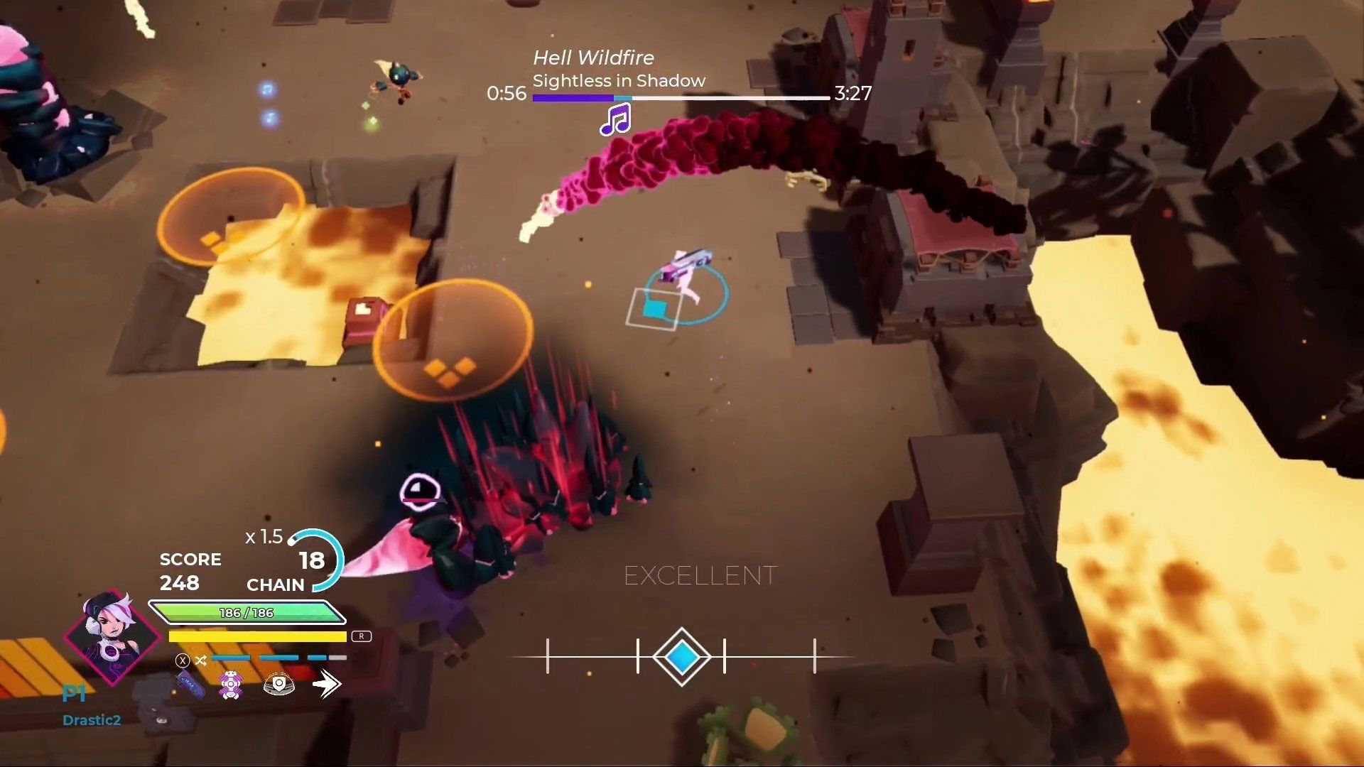 نبرد با دشمنان در Soundfall