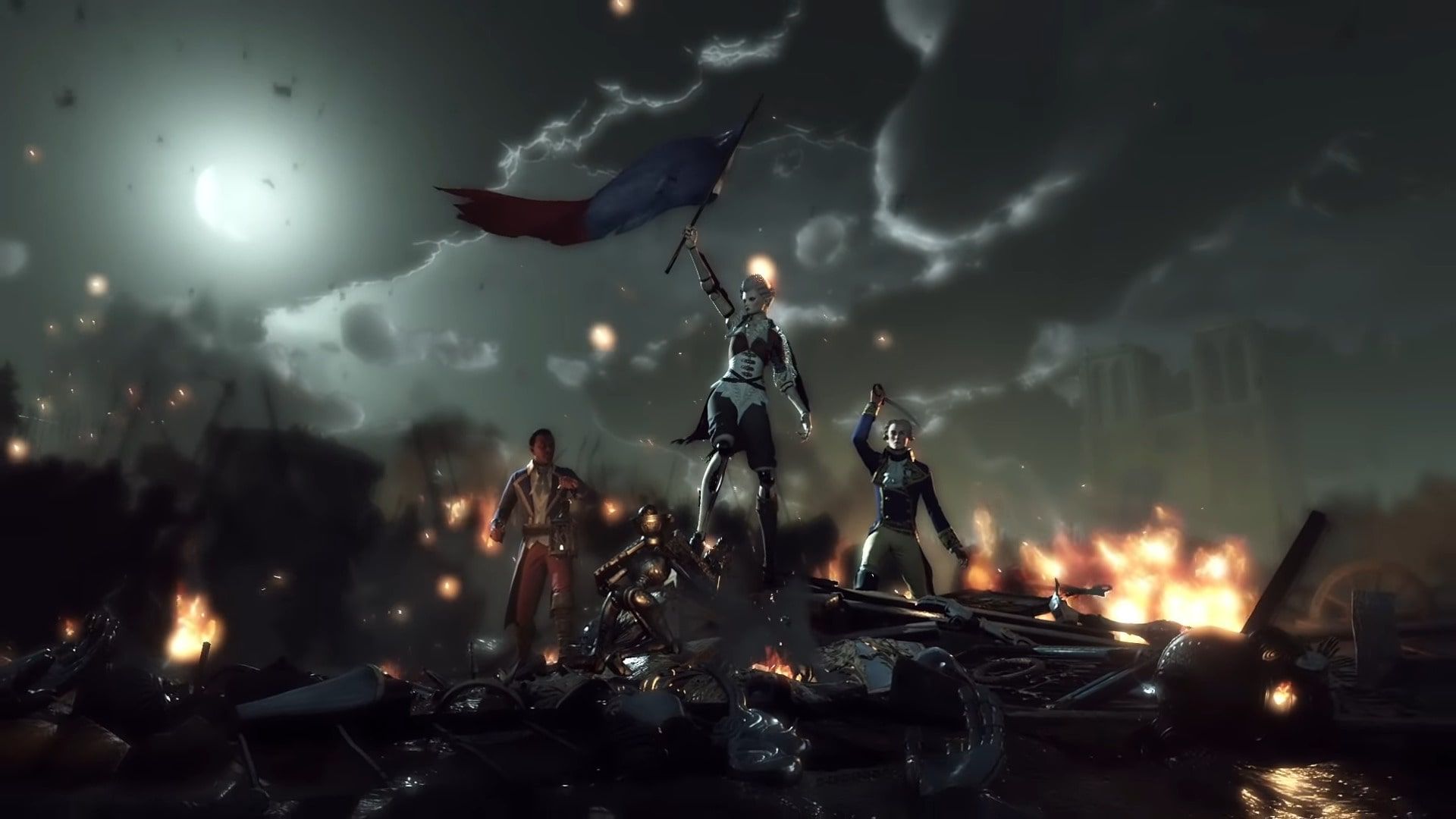 شخصیت‌های بازی Steelrising  در میدان نبرد