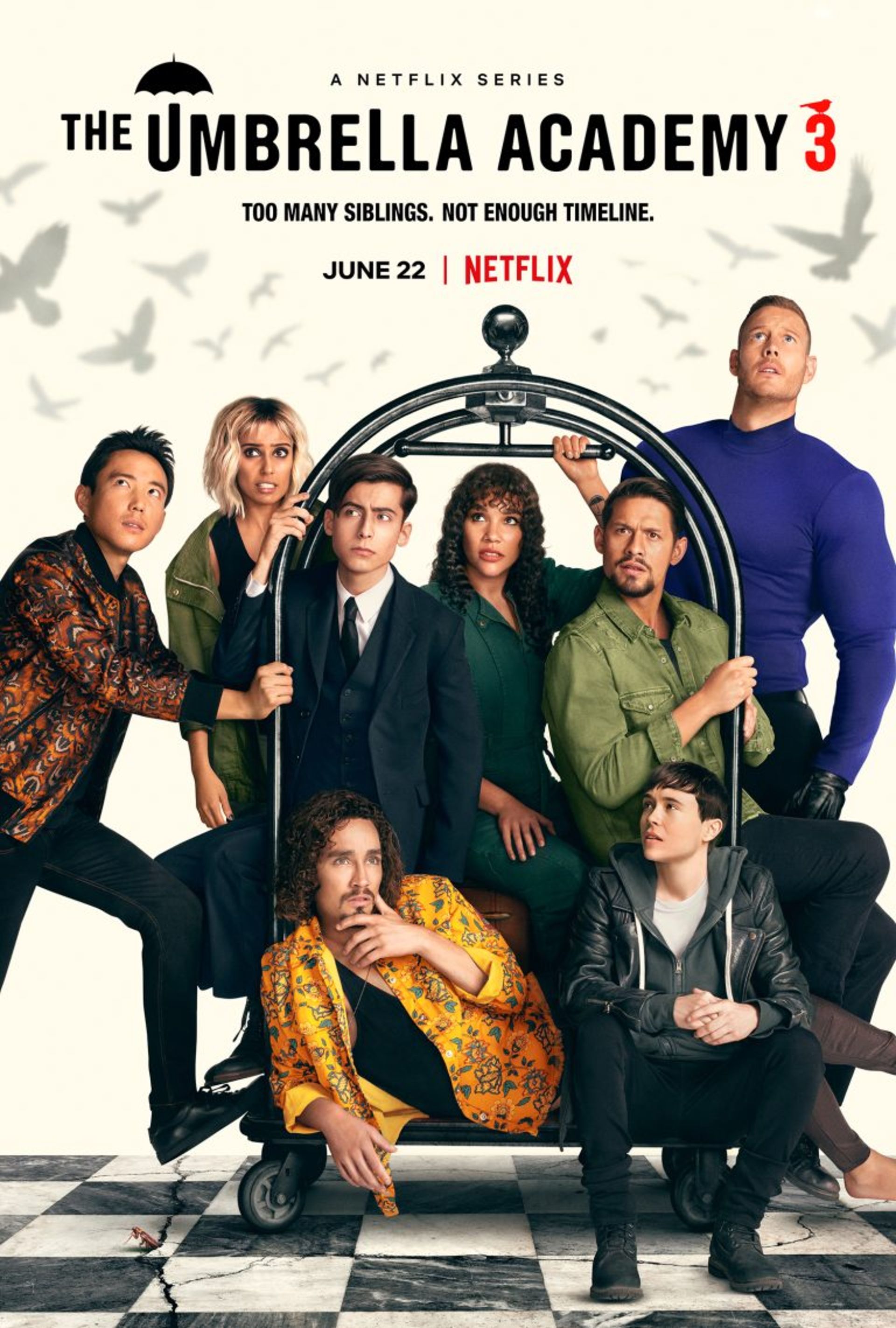 پوستر جدید فصل سوم سریال The Umbrella Academy 
