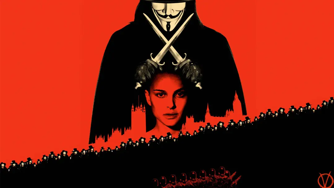 کاور فیلم v for vendetta با حضور ناتالی پورتمن و هوگو ویوینگ