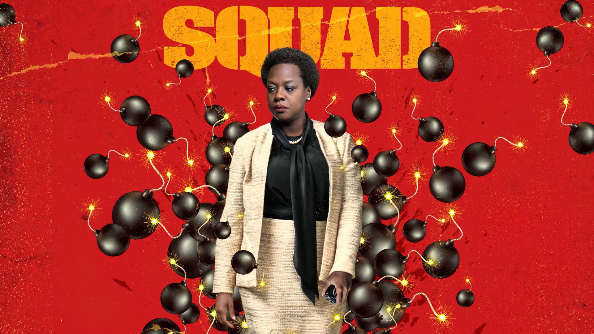 وایولا دیویس در نقش آماندا والر در پوستر فیلم The Suicide Squad 