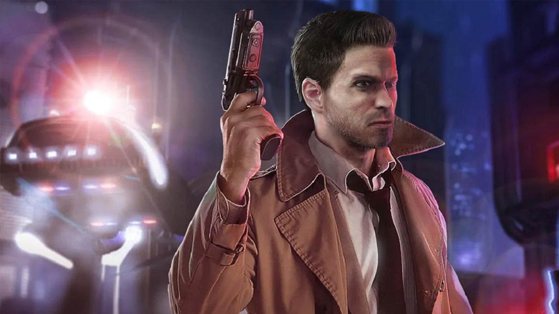 کاراکتر اصلی بازی Blade Runner: Enhanced Edition با سلاحی در دست