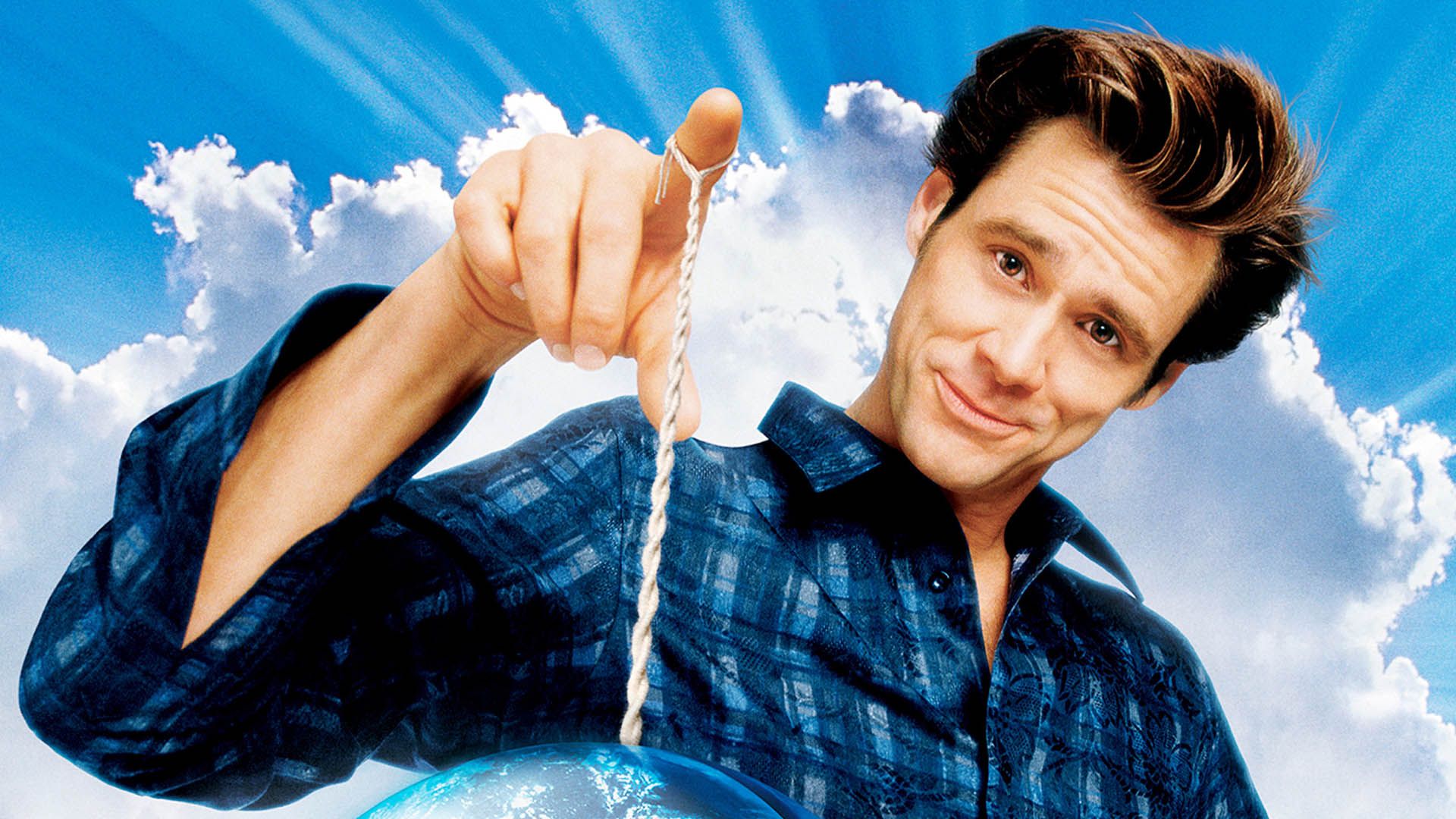 جهان در دست جیم کری در فیلم Bruce Almighty