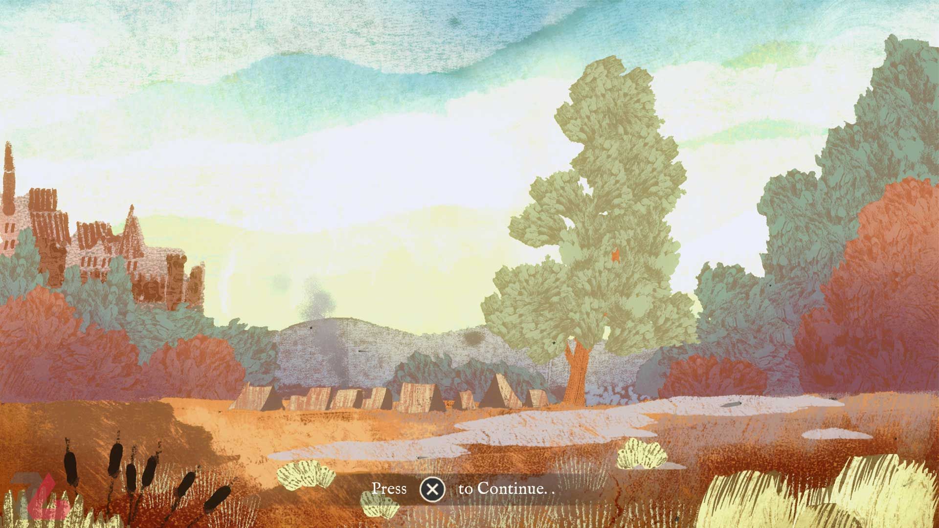 درخت ها و منظره زیبا در بازی Card Shark