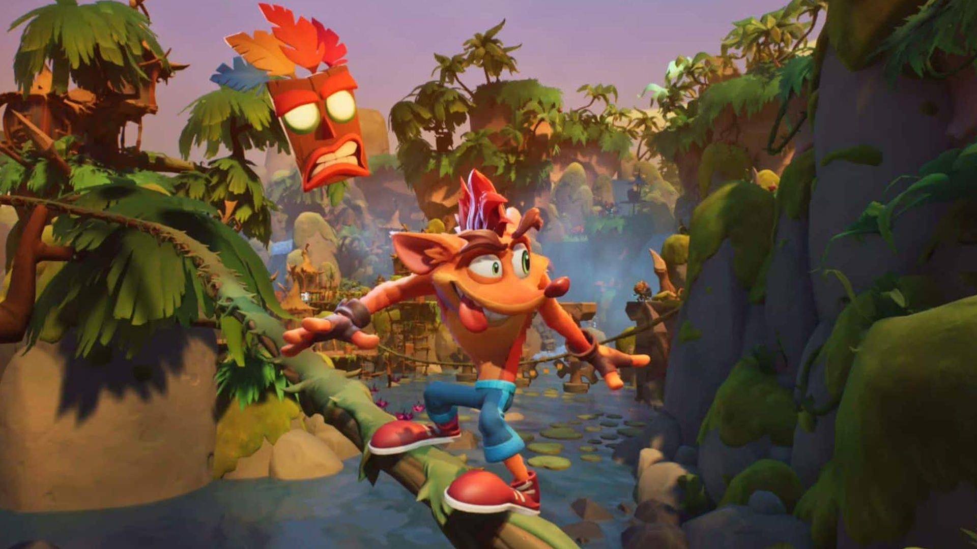 پرش کاراکتر اصلی Crash Bandicoot 4: It’s About Time از روی موانع