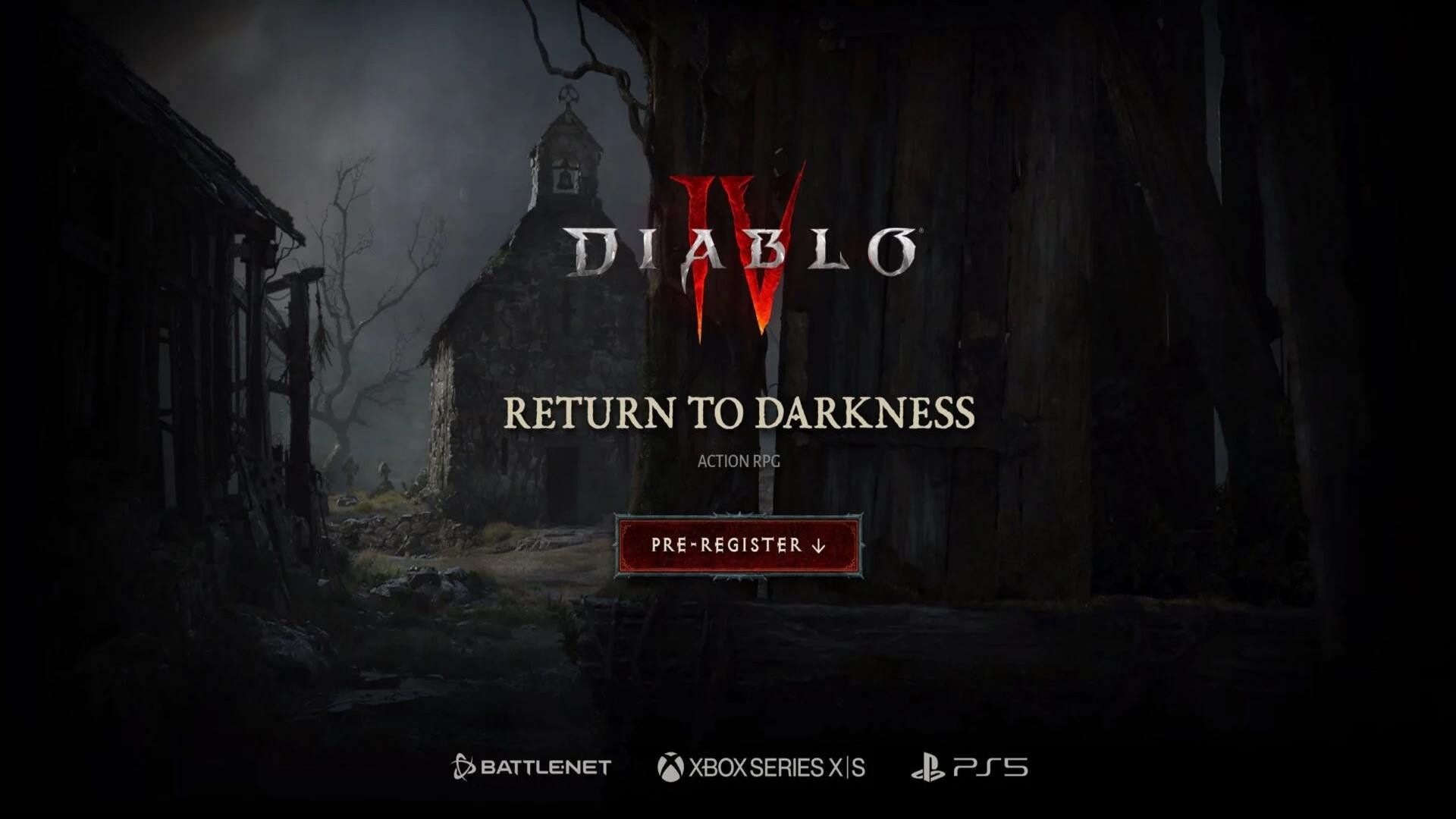 صفحه ‌ی پیش ثبت نام بتای diablo 4