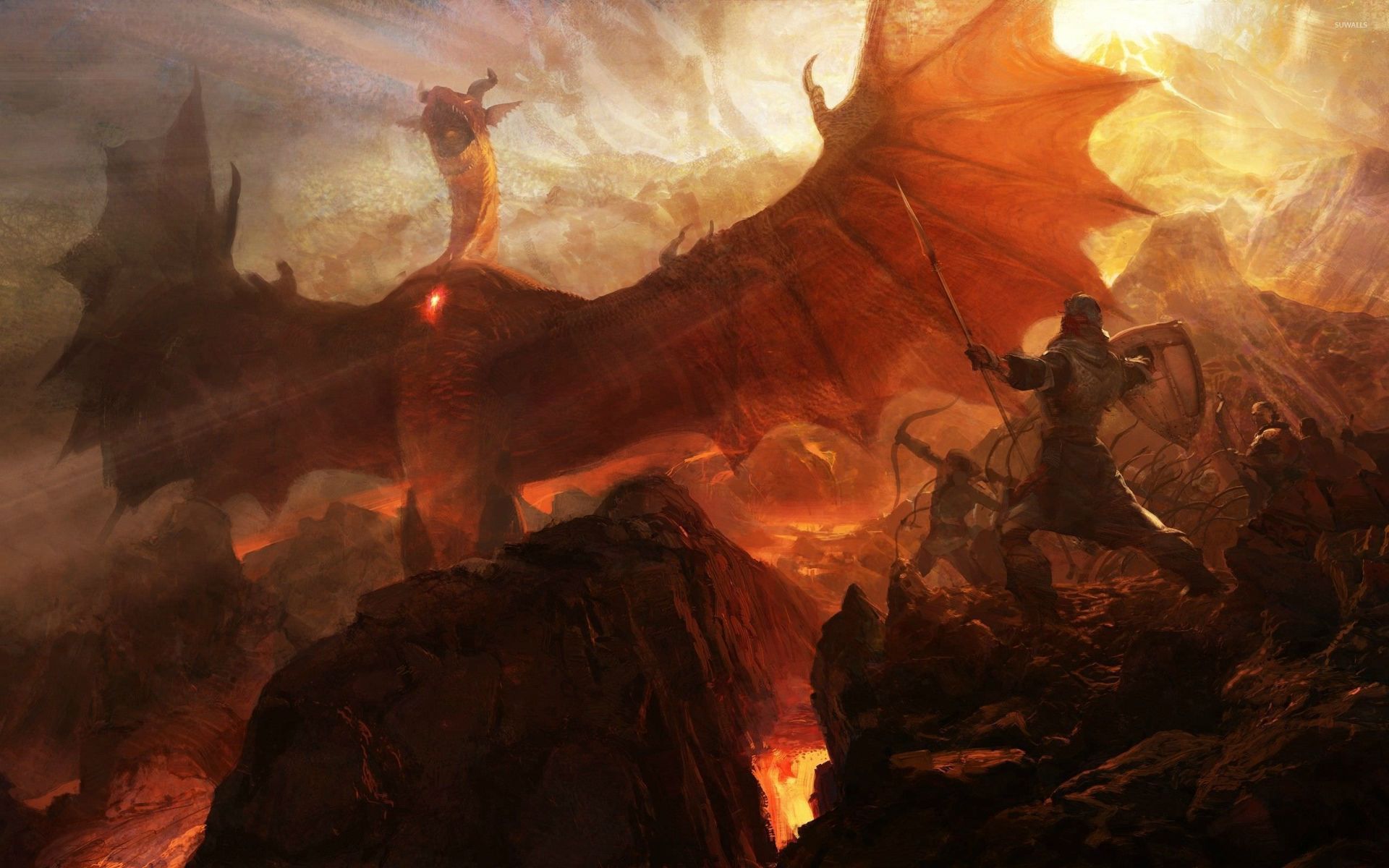 مبارزه با اژدهای سیاه در Dragon's Dogma