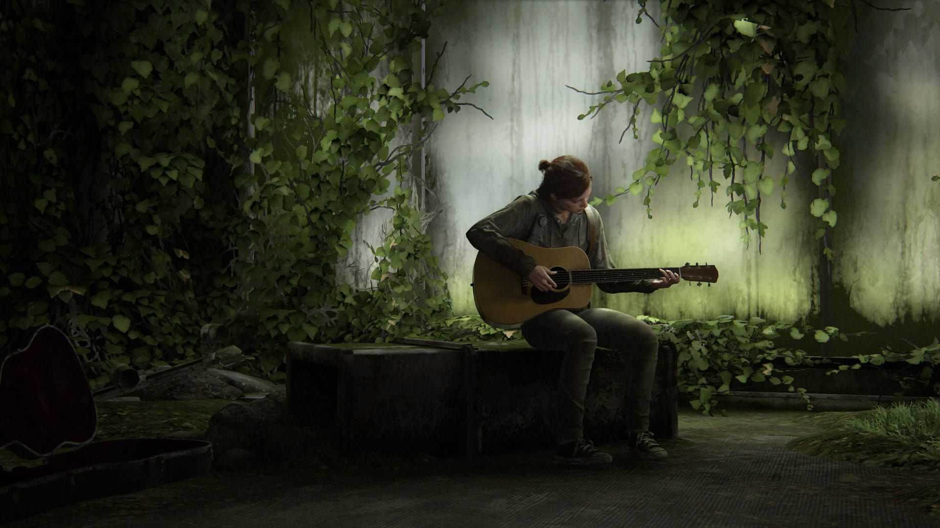 الی مشغول نواختن گیتار در بازی Last of Us 2