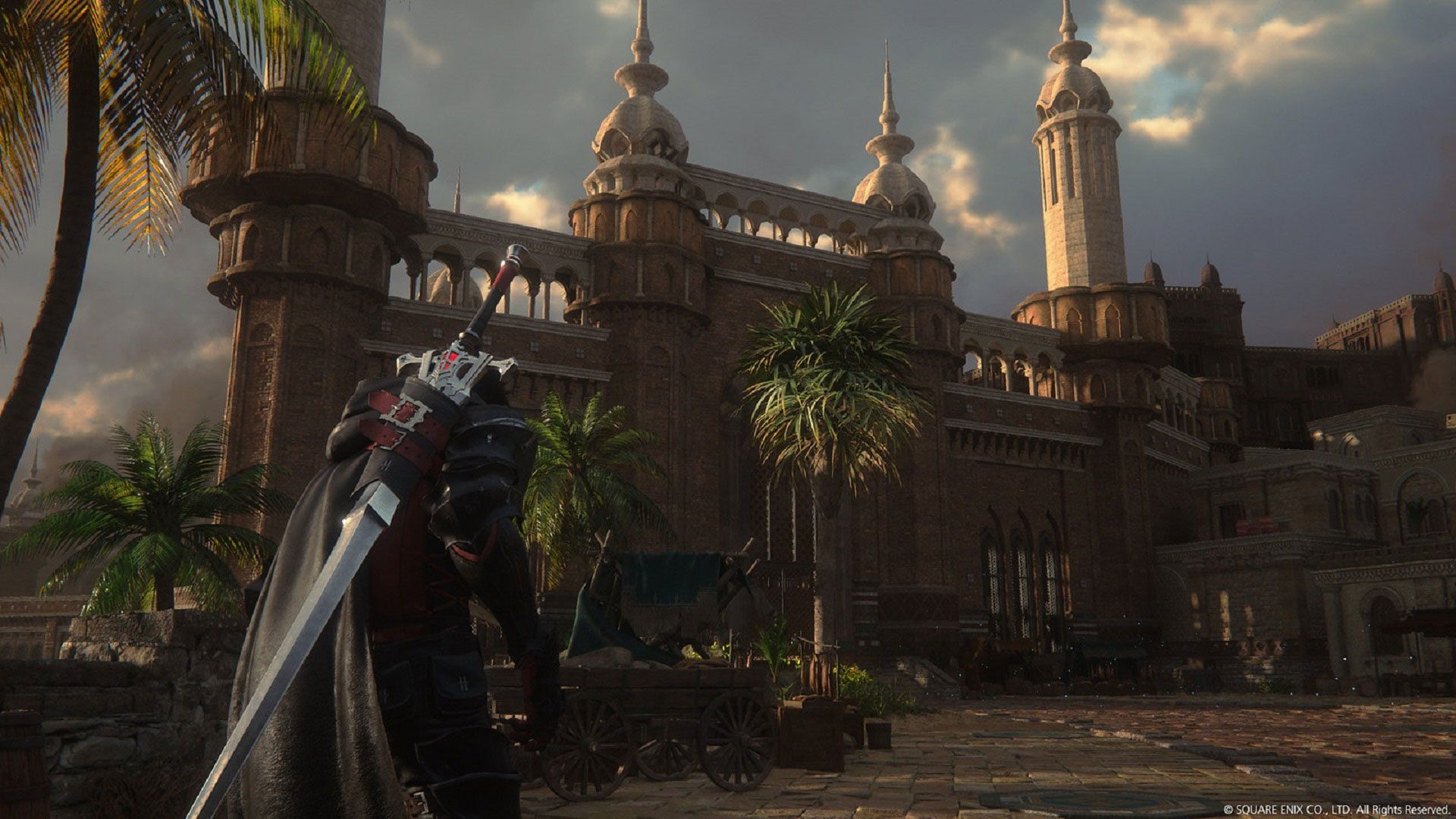 کلیو در یک بازار در Final Fantasy 16