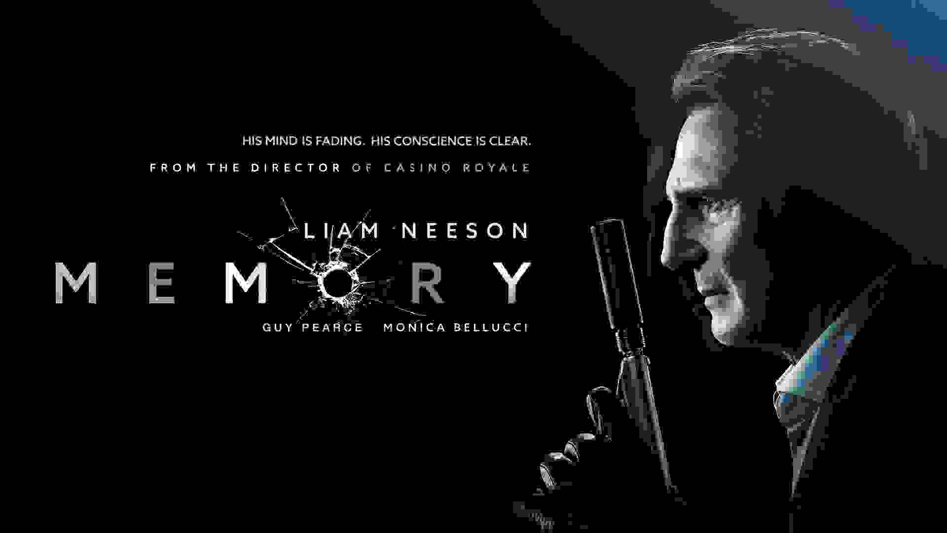 لیام نیسون در پوستر فیلم Memory