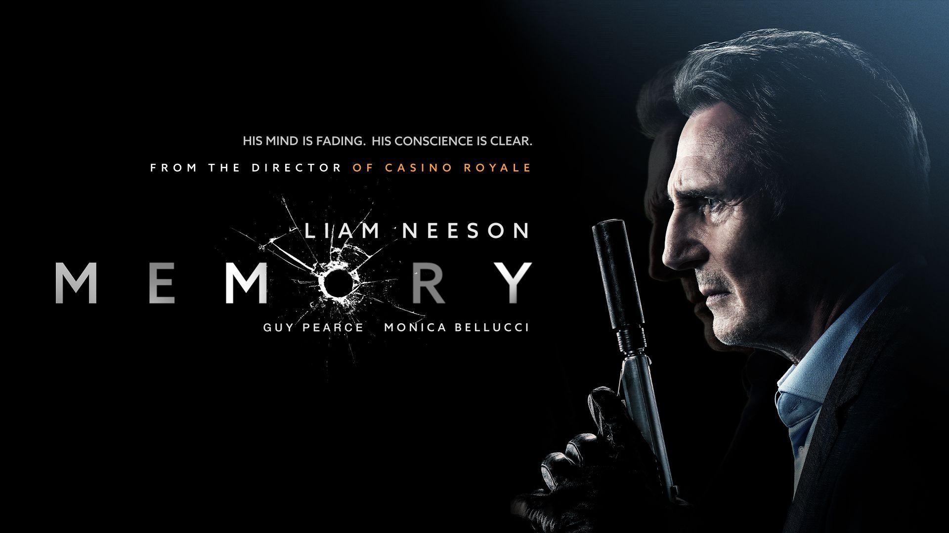 لیام نیسون در پوستر فیلم Memory