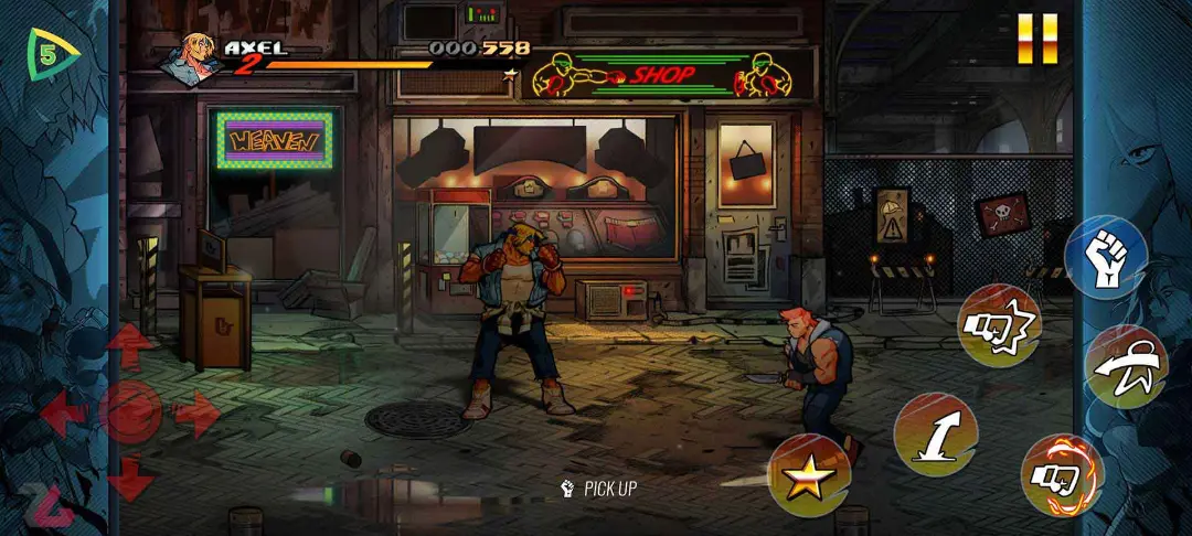 مرحله اول بازی Street of rage 4