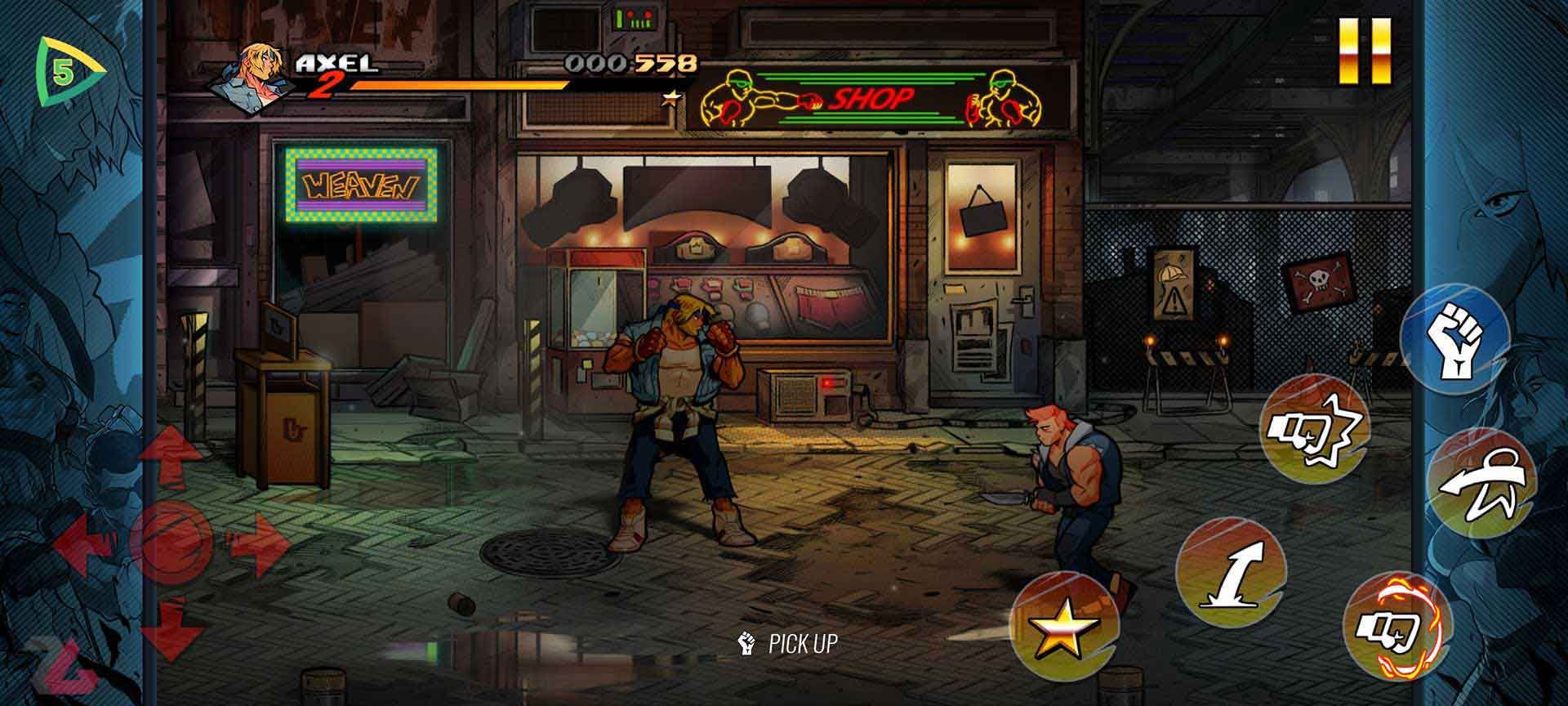 مرحله اول بازی Street of rage 4
