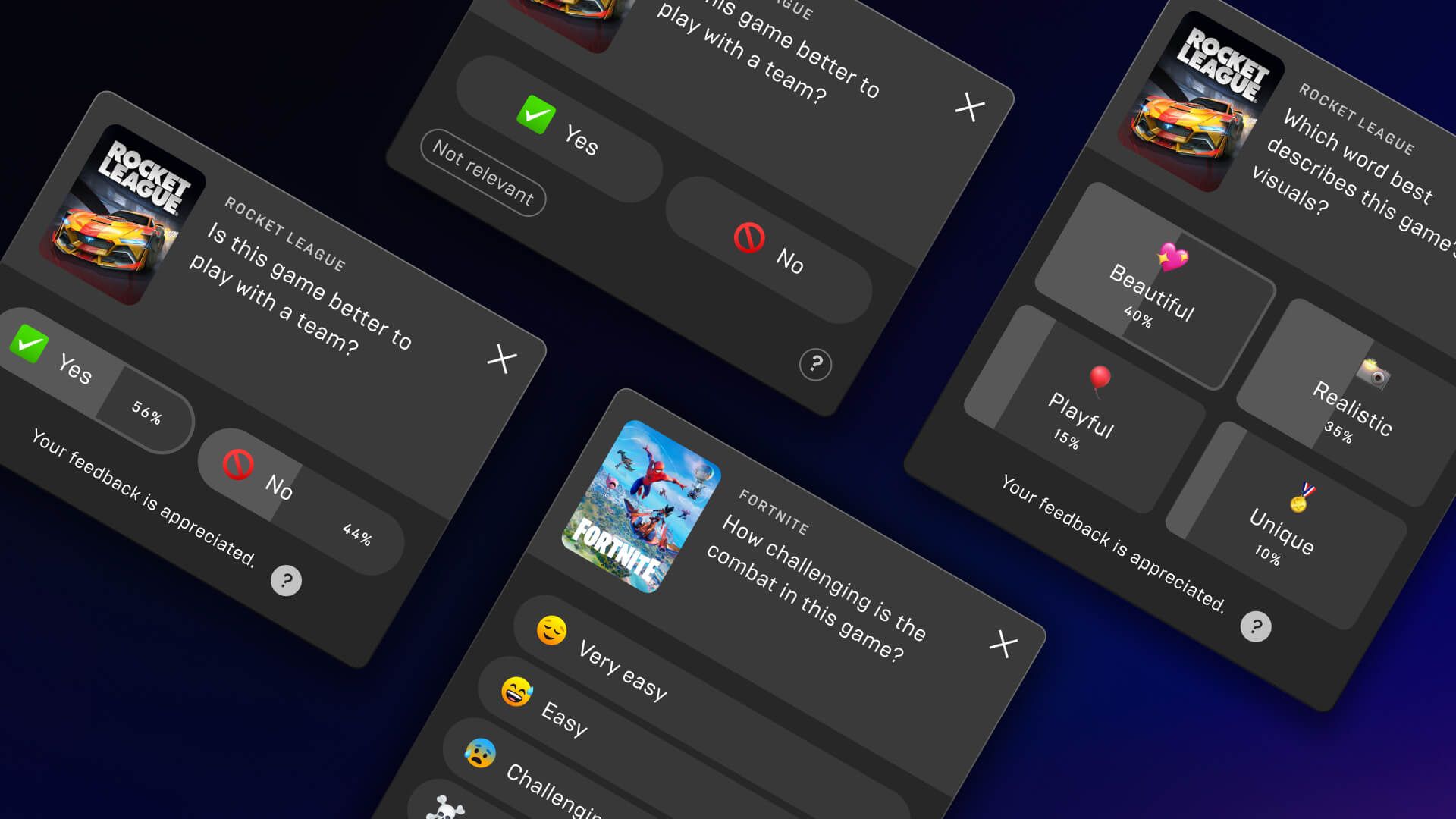 آپدیت Reviews and Polls اپیک گیمز استور