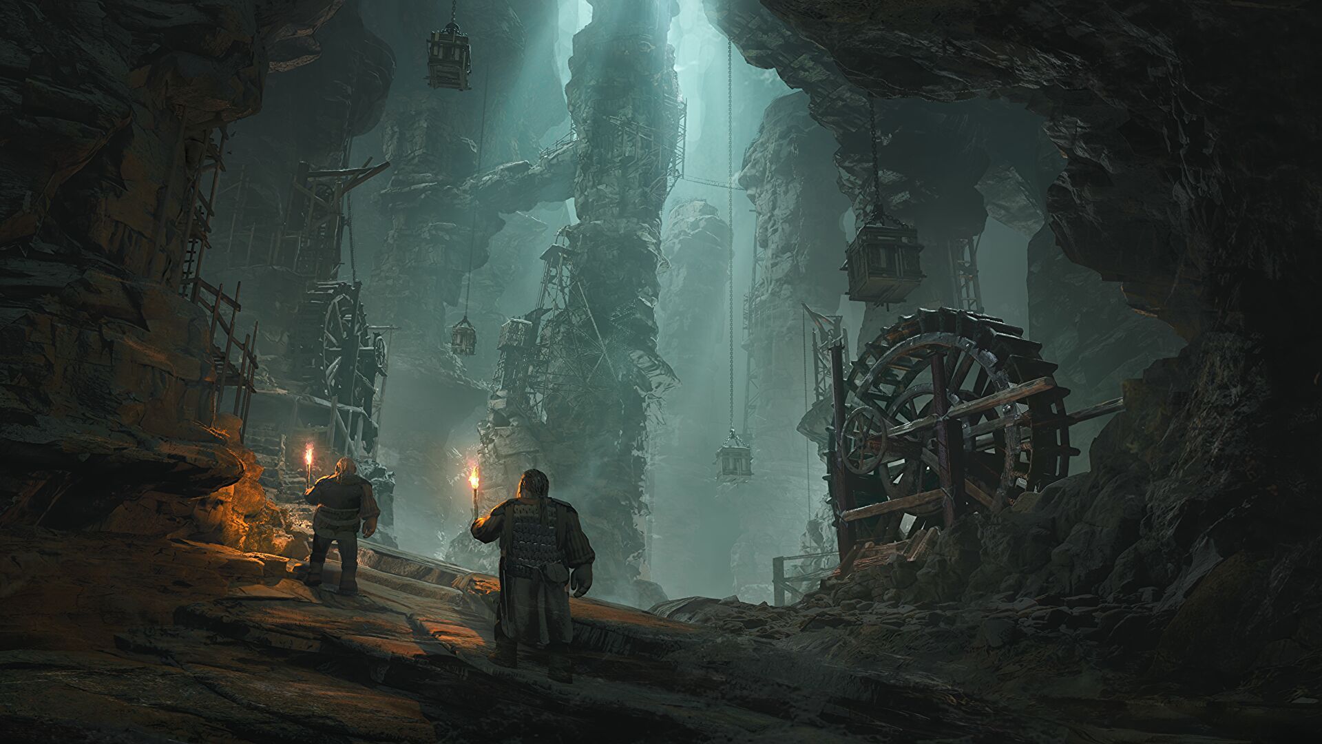 دورف‌های بازی The Lord of the Rings: Return to Moria درون یک غار