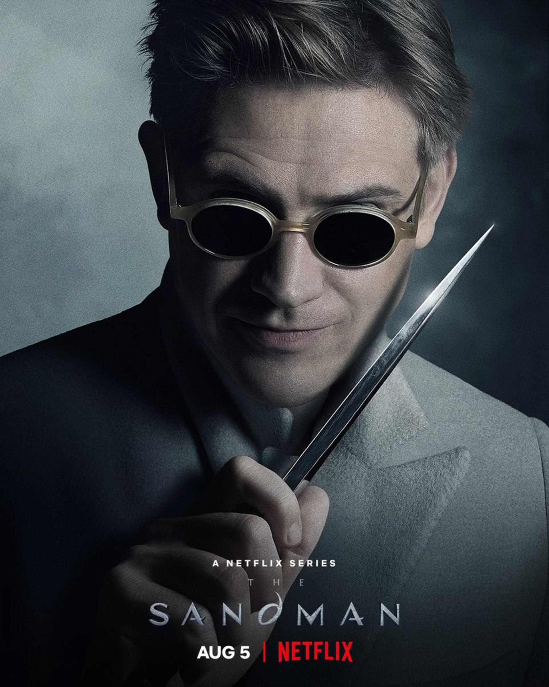بوید هالبروک در نقش کورینتیان در پوستر سریال The Sandman