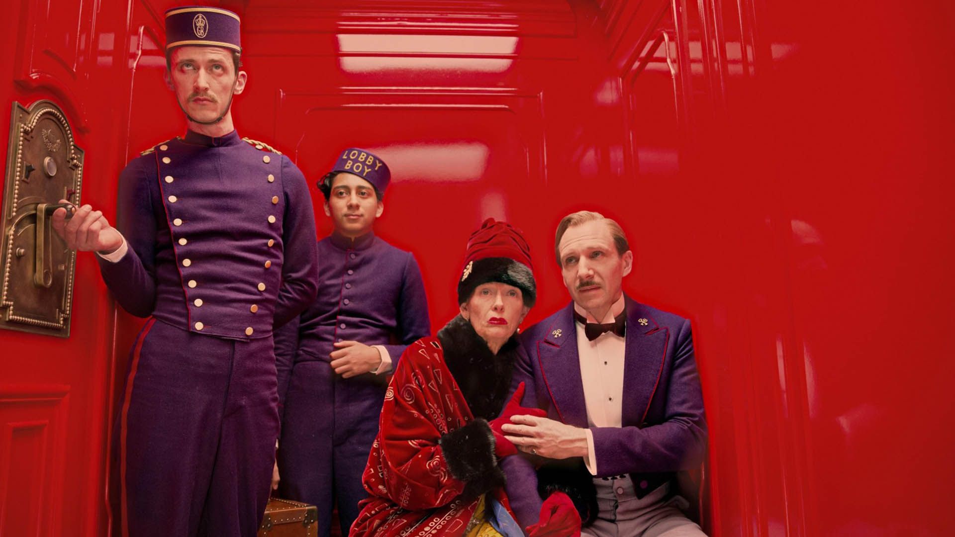 تیلدا سوینتن، ریف فاینز در فیلم the grand budapest hotel