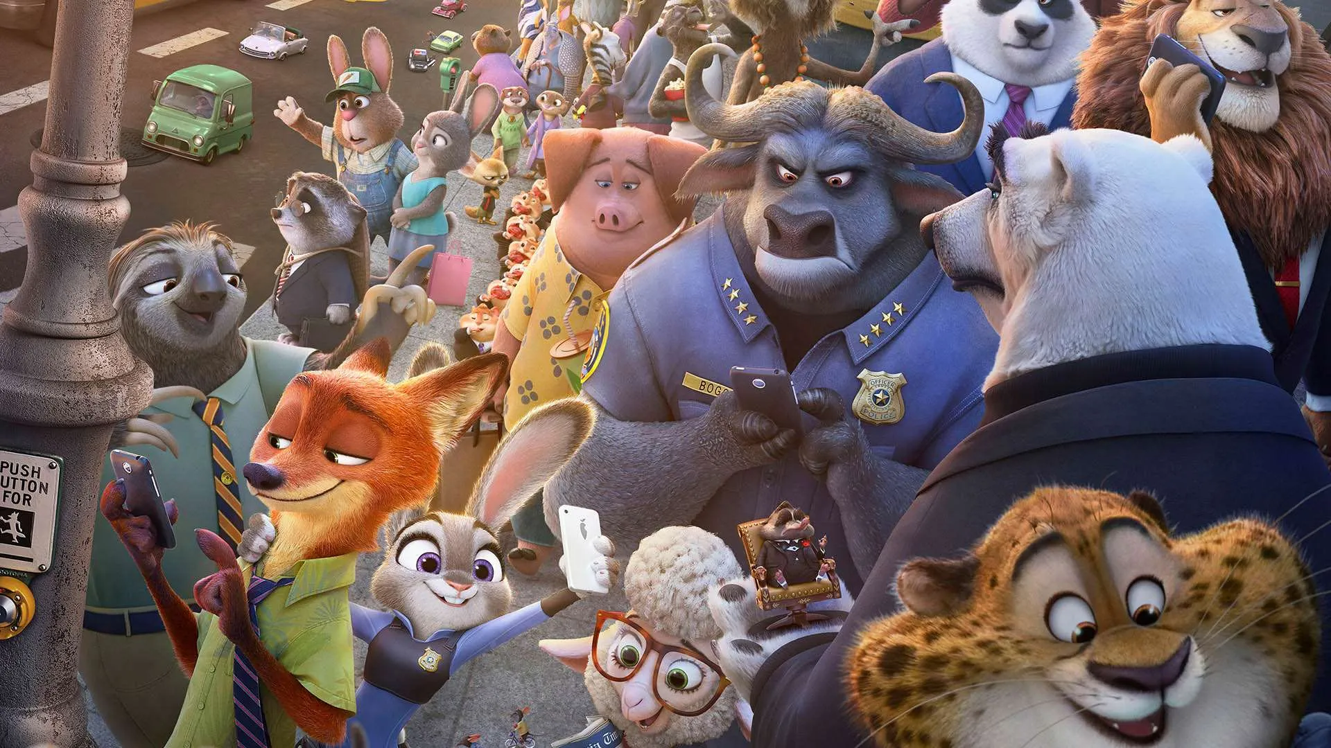 تمام شخصیت های انیمیشن Zootopia در یک تصویر