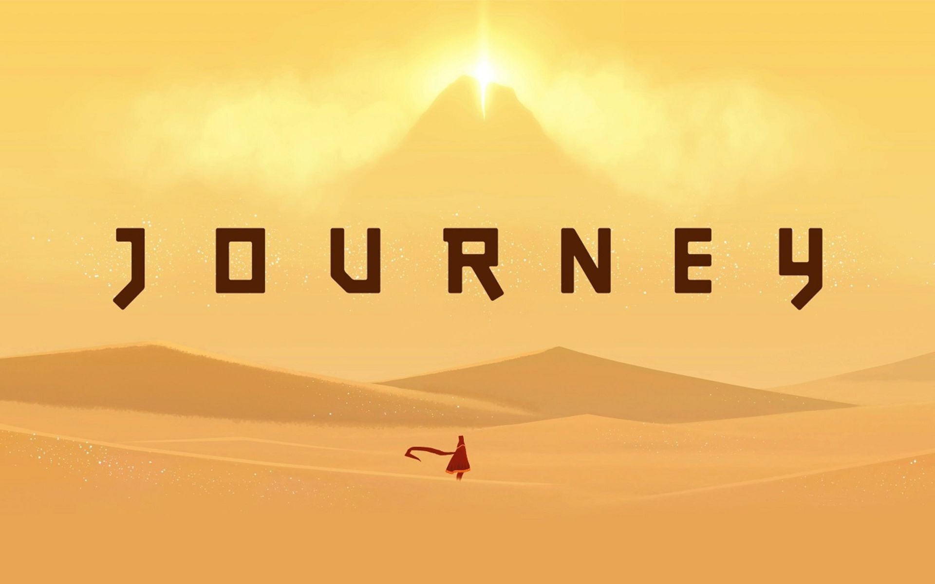 نمای بیابان و کوه بازی journey