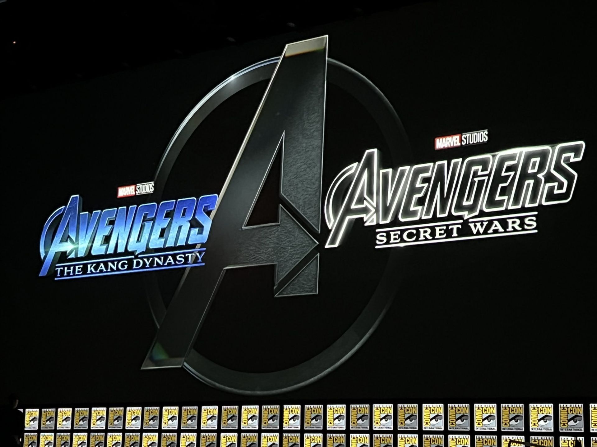 لحظه نقش بستن فیلم Avengers: The Kang Dynasty و فیلم Avengers: Secret Wars در کامیک کان سن دیگو