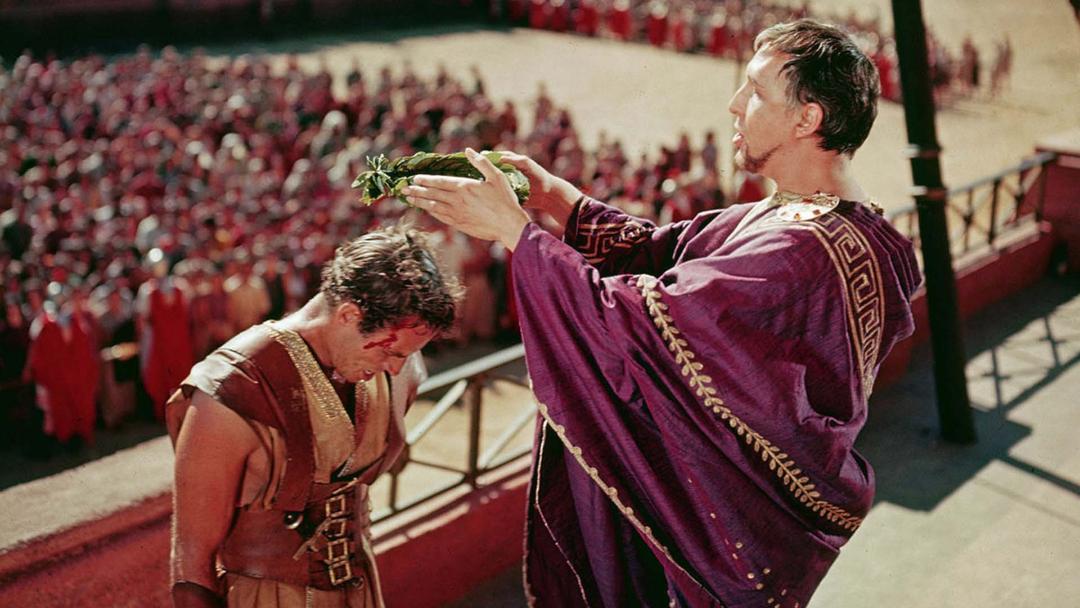 صحنه تقدیر و تاج‌گذاری در فیلم Ben Hur از ویلیام وایلر