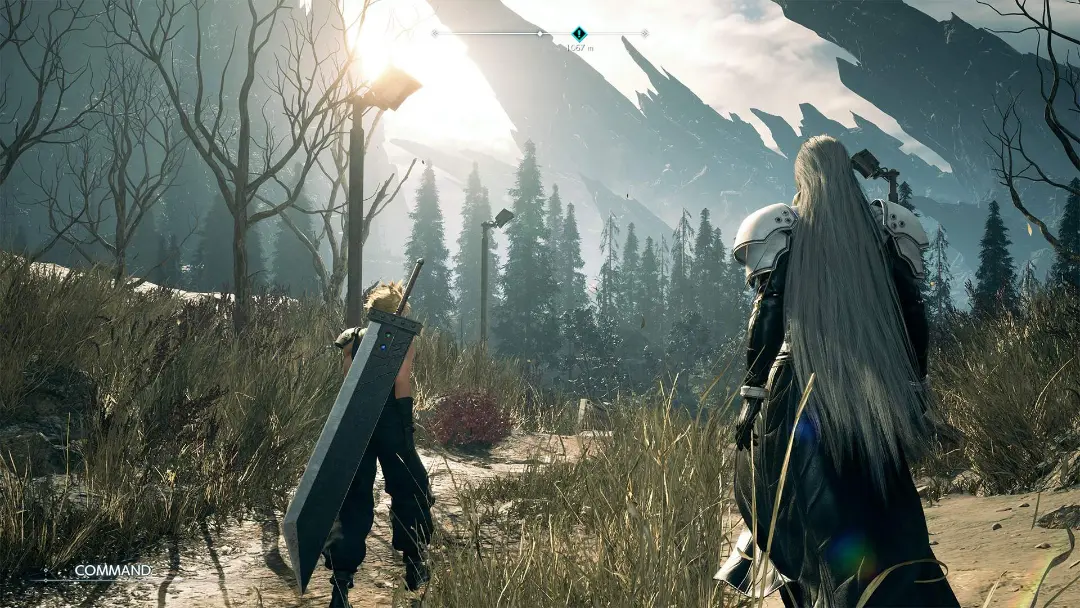 کلاود و سفیروث در بازی Final Fantasy 7 Rebirth