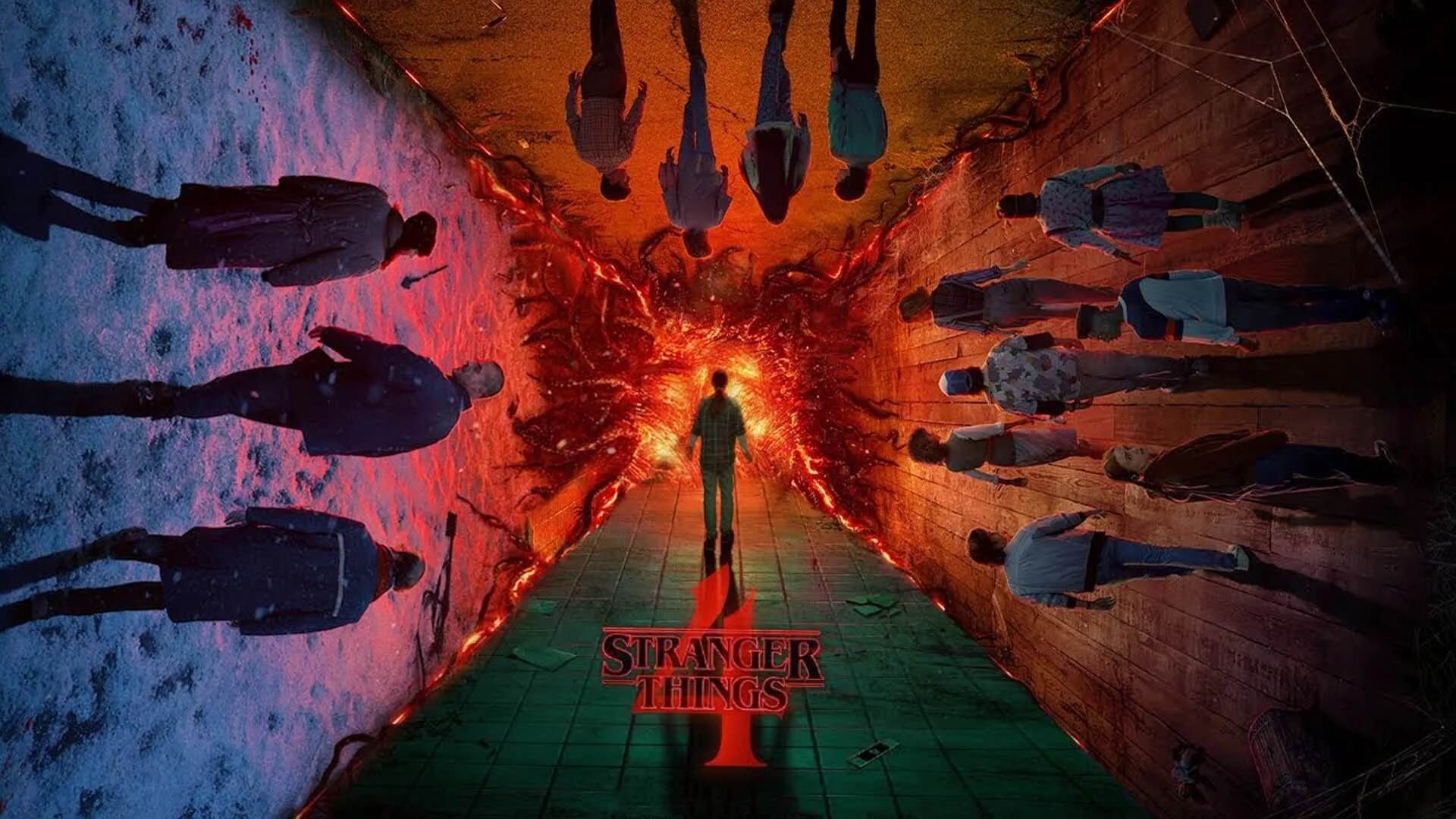 ترکیب چهار پوستر فصل چهارم سریال Stranger Things