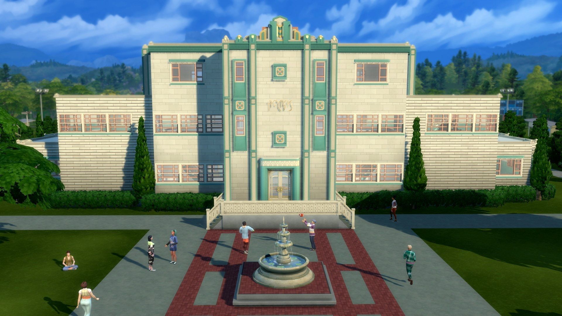 ساختمان دبیرستان در بازی The Sims 4