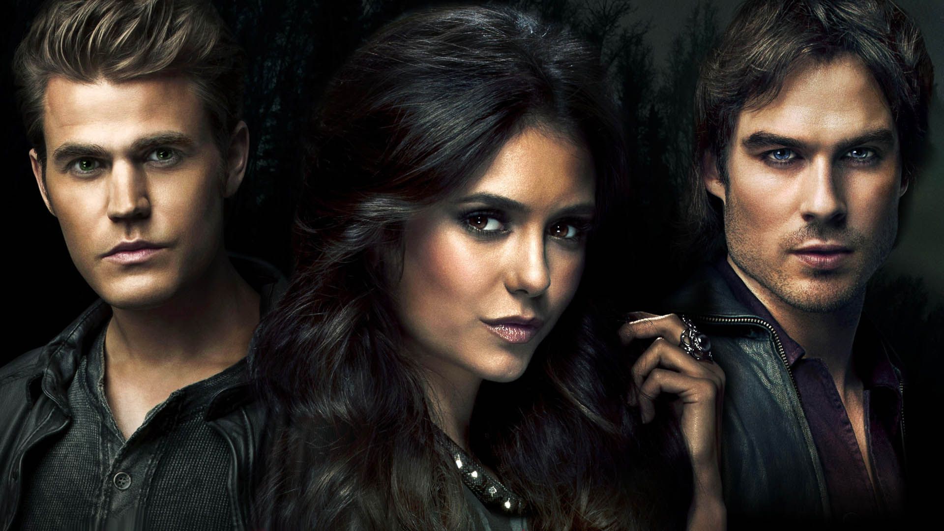 نینا دوبرو پاول وسلی در کاور سریال The Vampire Diaries