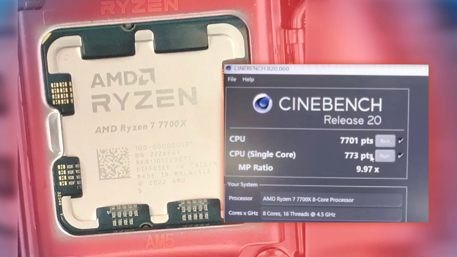 پردازنده AMD Ryzen 7 7700X