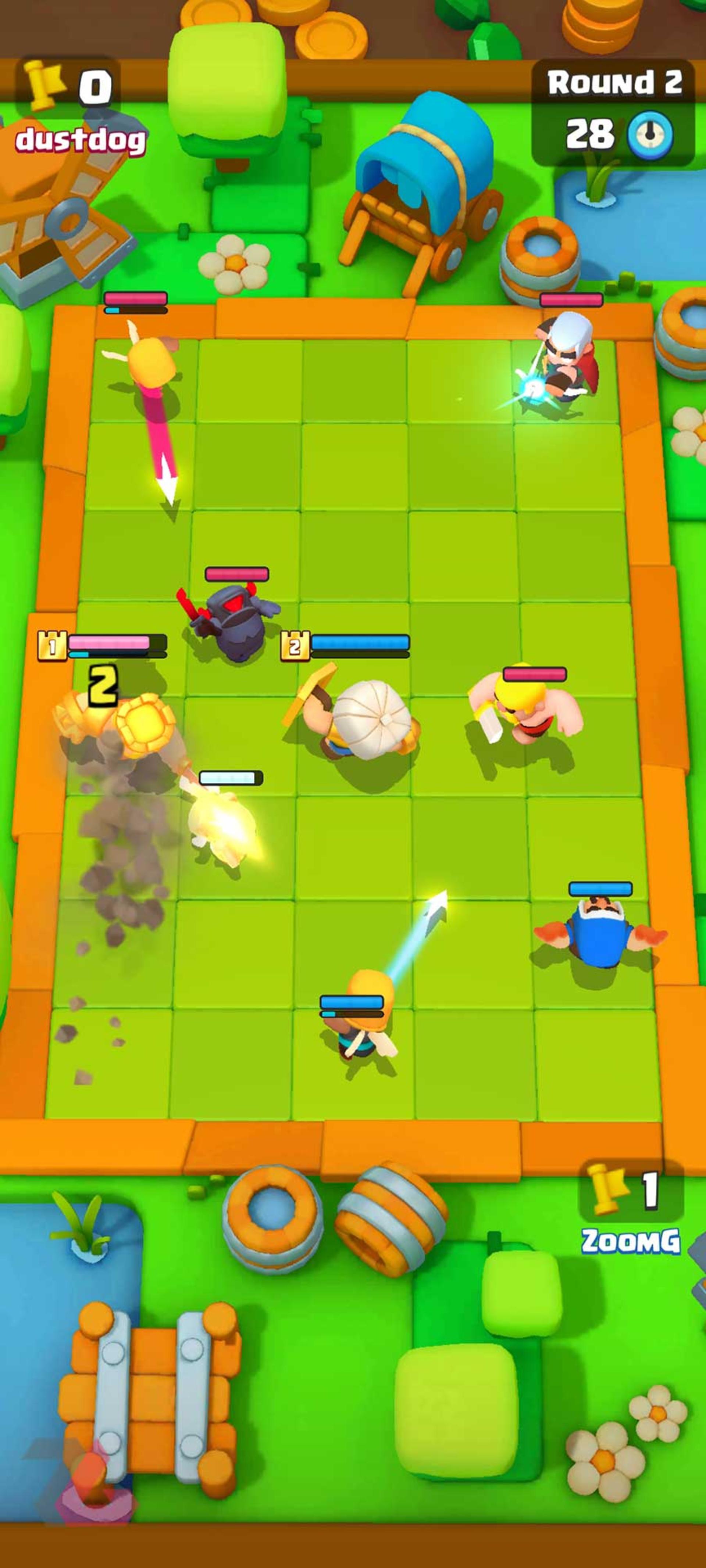 رقابت در بازی Clash mini