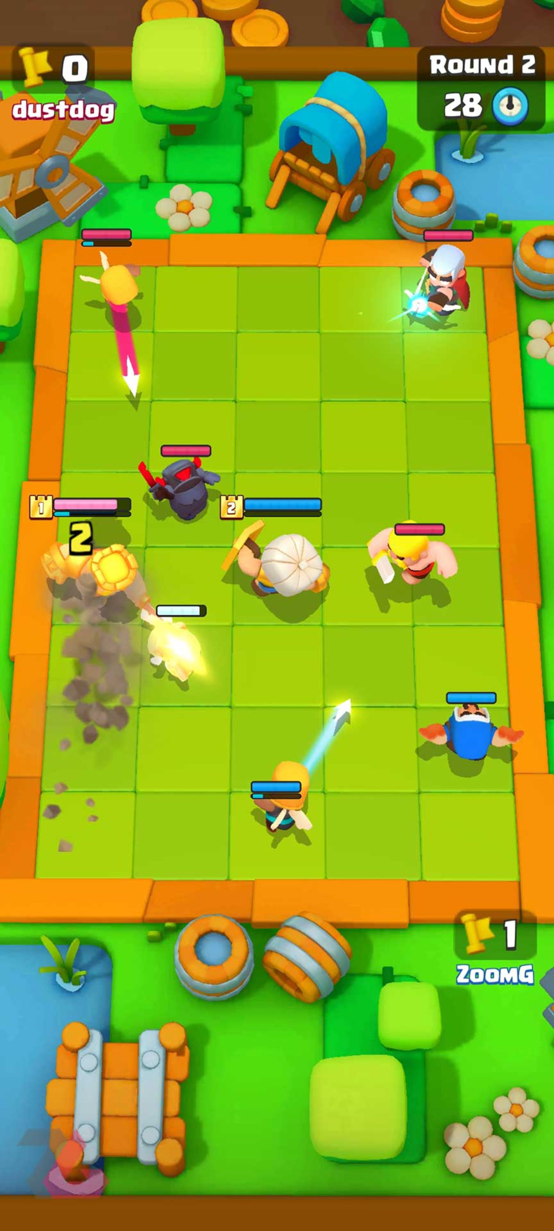 رقابت در بازی Clash mini