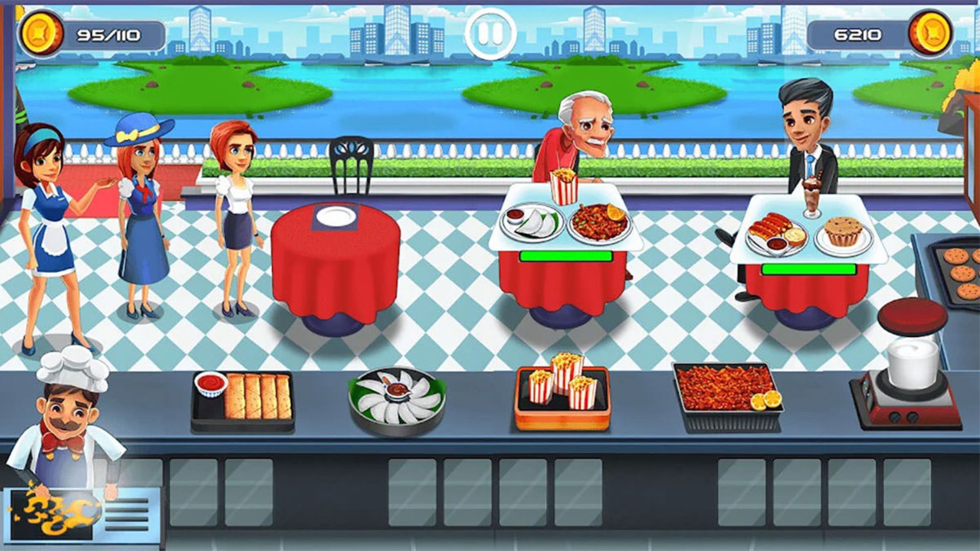 بازی اندروید Cooking Cafe - Food Chef