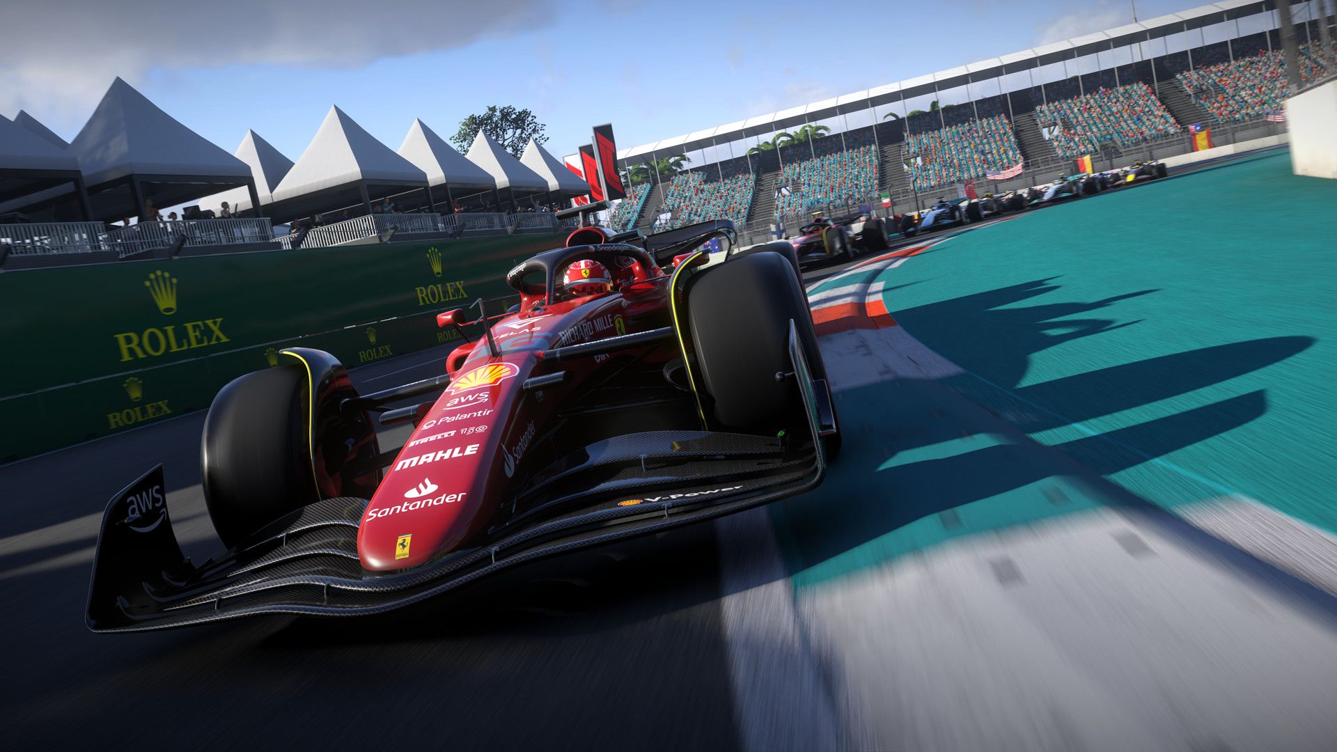 رقابت اتومبیل‌ها در بازی F1 2022