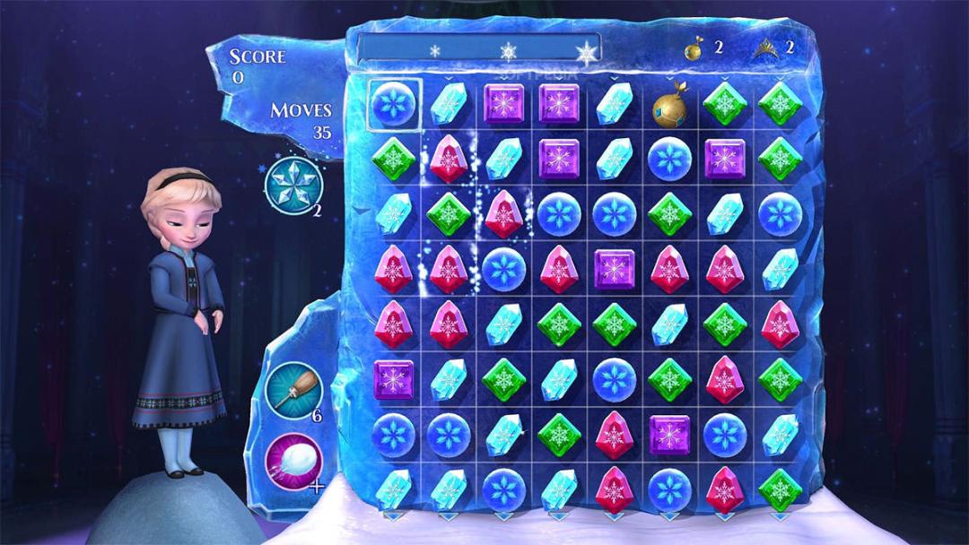 بازی اندروید Disney Frozen Free Fall Games