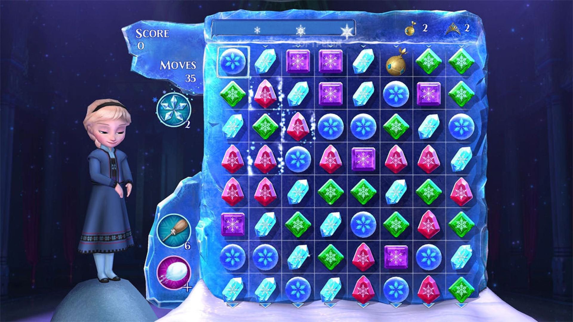 بازی اندروید Disney Frozen Free Fall Games