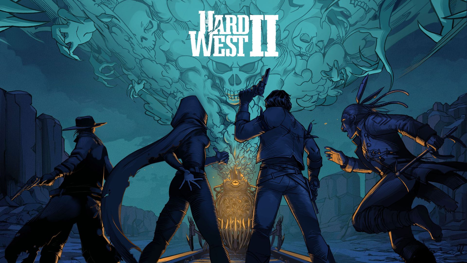 تصویری از جوخه گاوچران‌ها در بازی Hard West 2