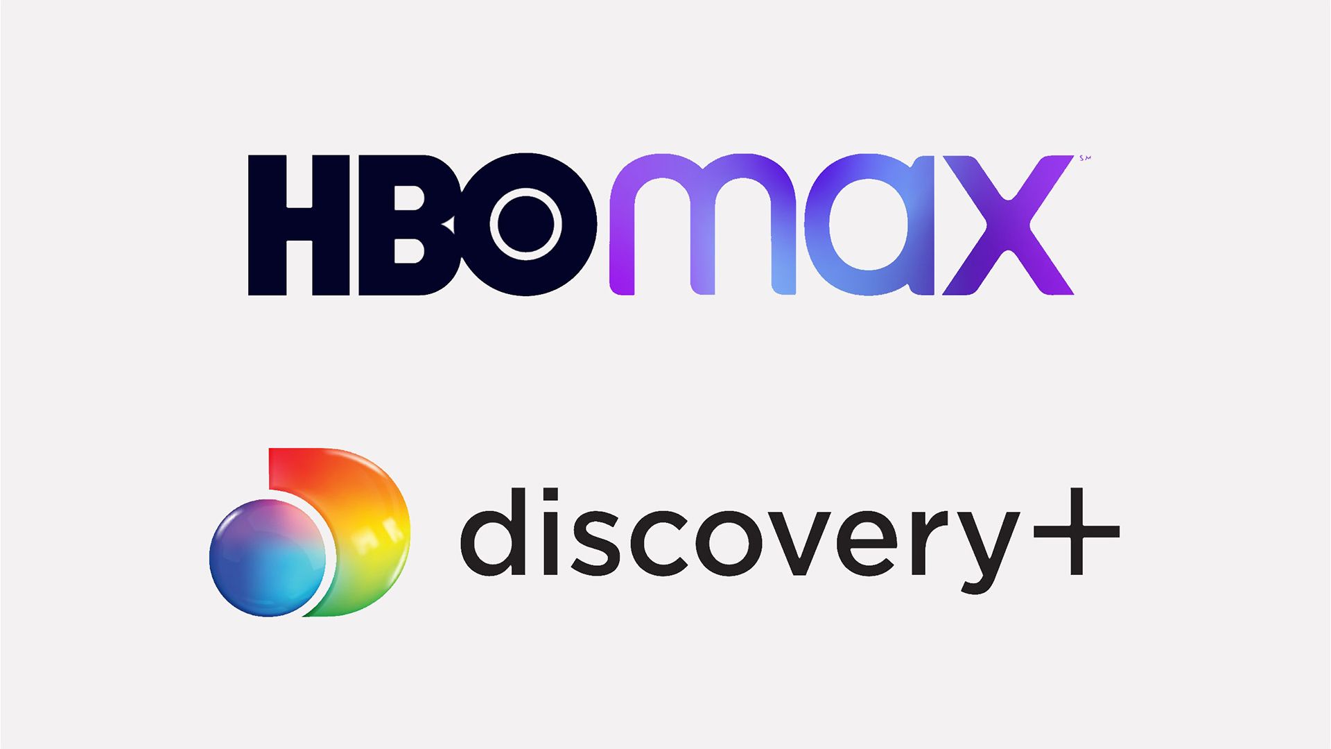 لوگو دو شبکه HBO Max و دیسکاوری پلاس