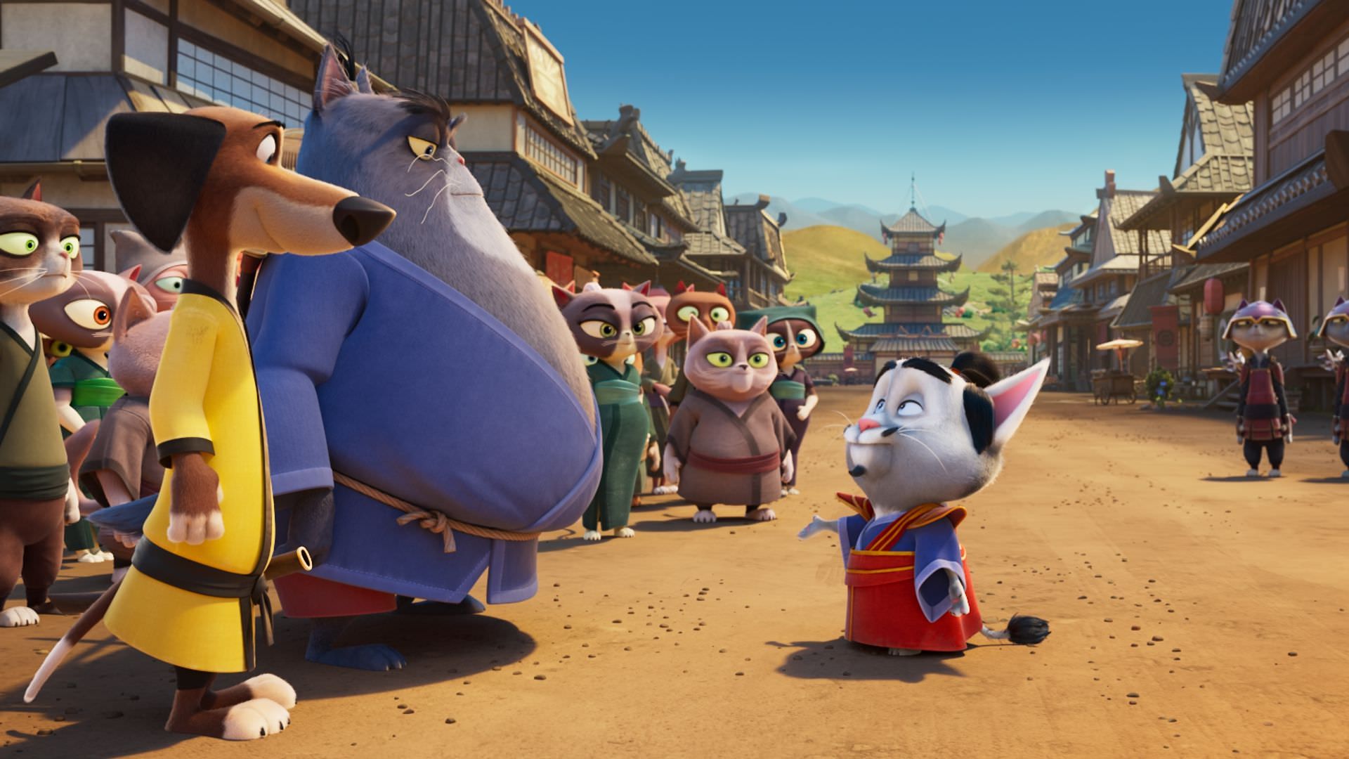 ملاقات هنک و جیمبو با شوگان در انیمیشن Paws of Fury: The Legend of Hank