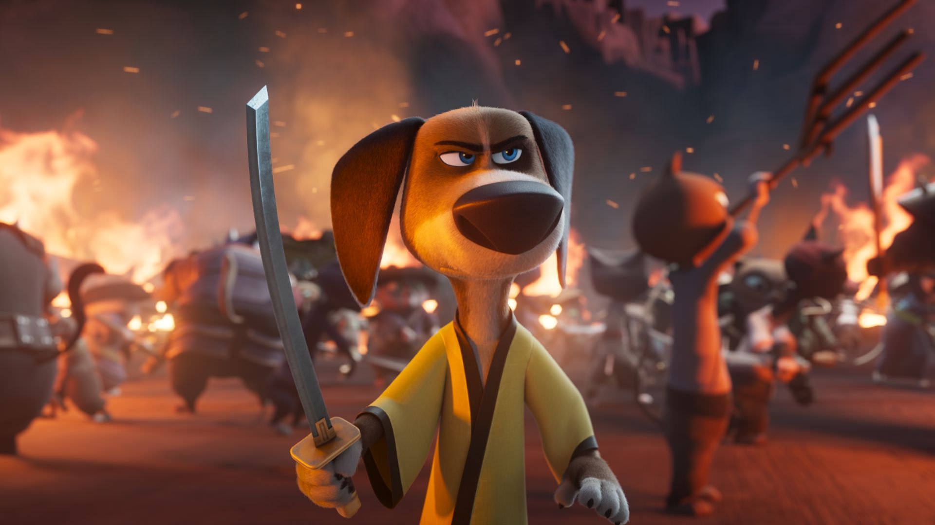 هنک در میدان مبارزه در انیمیشن Paws of Fury: The Legend of Hank