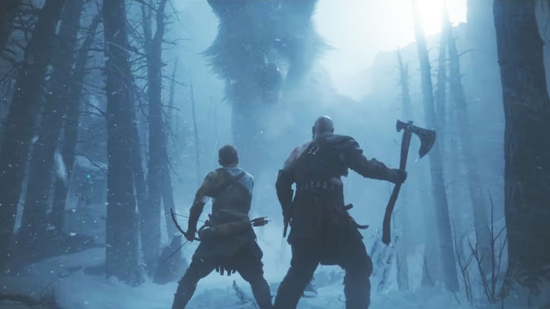 کریتوس و آترئوس در God of War Ragnarok